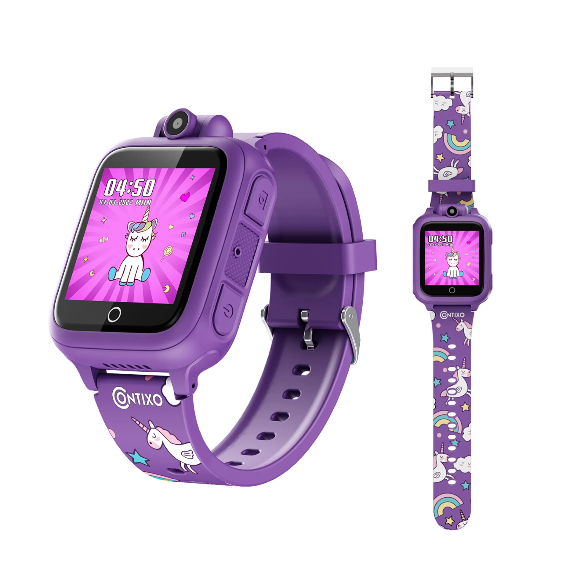 Contixo Kids Smart Watch with HD Touch Screen, Games, Camera, MP3 - Purple