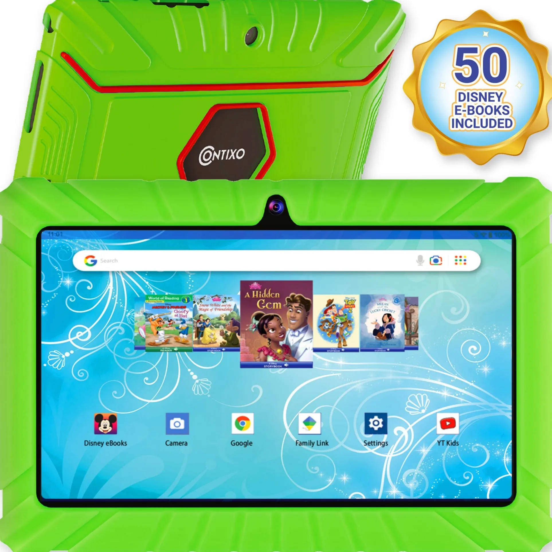 Contixo V8-2 32GB Kids Learning Tablet with Disney eBooks - Green