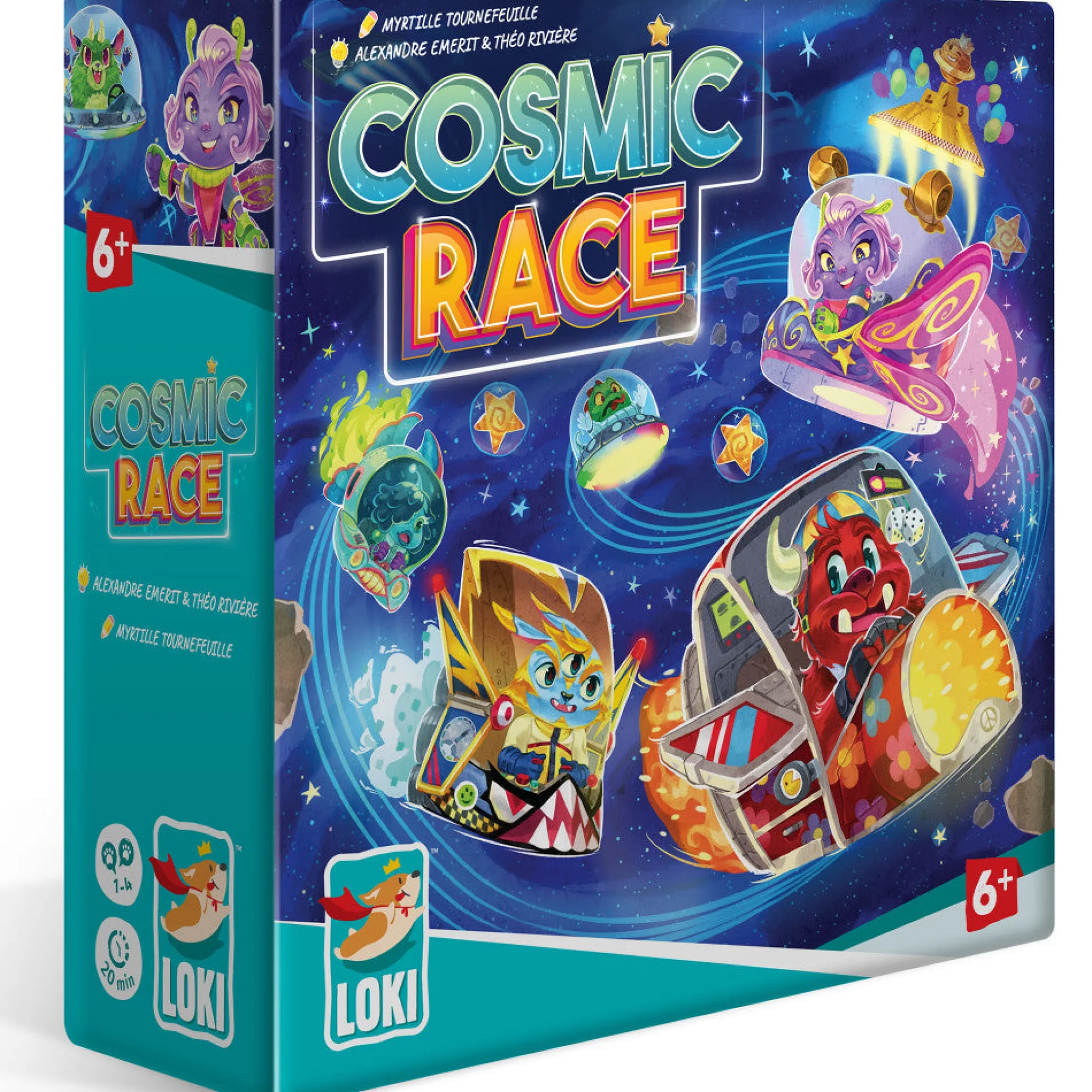 Cosmic Race - Space-Themed Racing Card Game for Families
