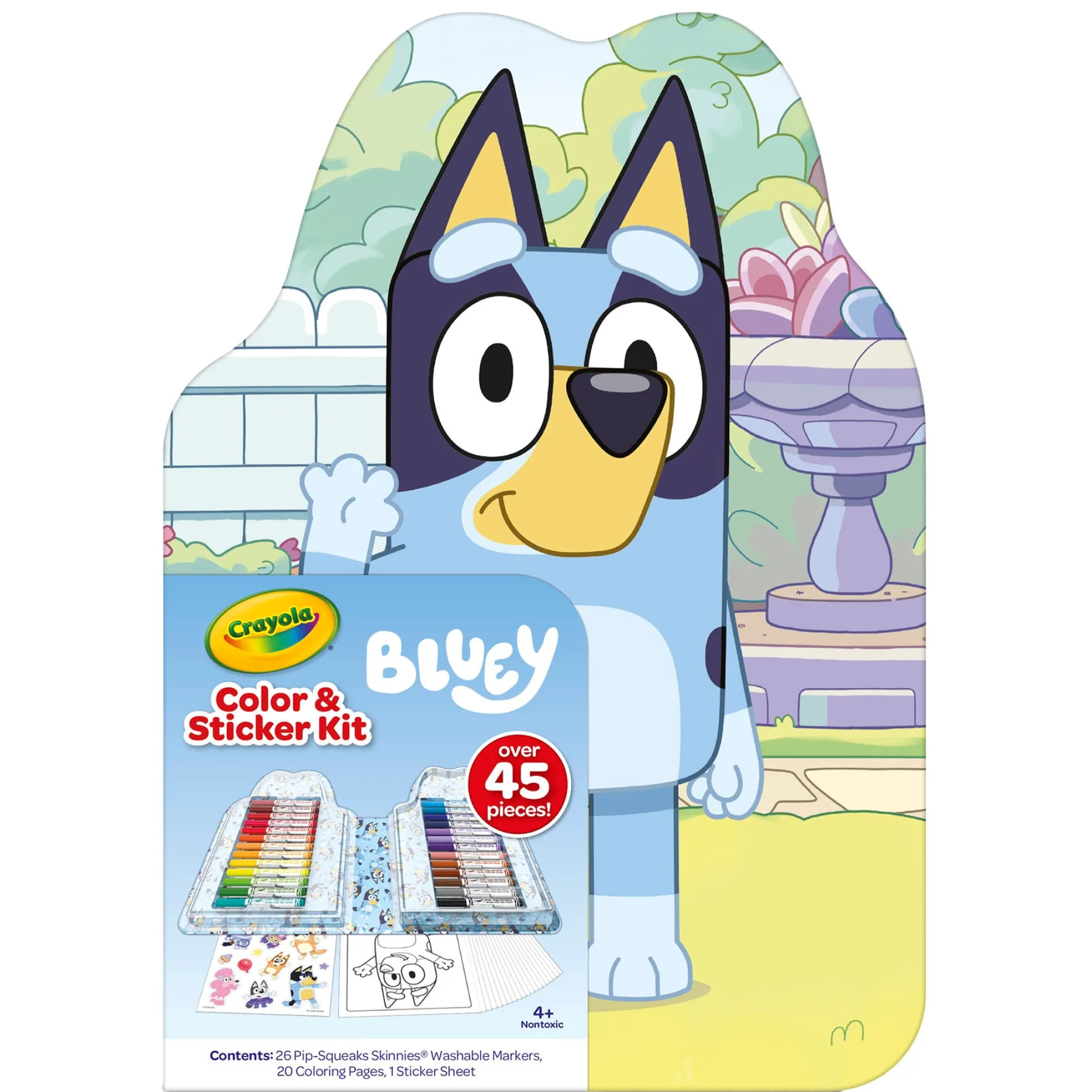 Crayola Bluey Color & Sticker Kit - Creative Art Travel Set