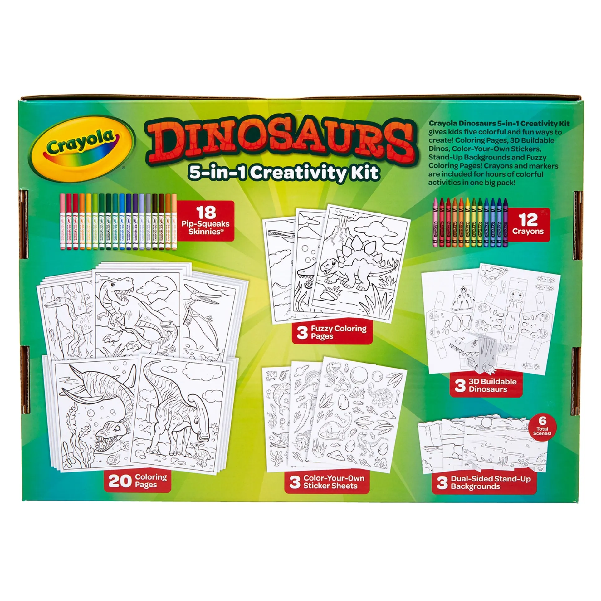 Crayola Dinosaur Adventure 5-in-1 Creativity Kit - Craft Set