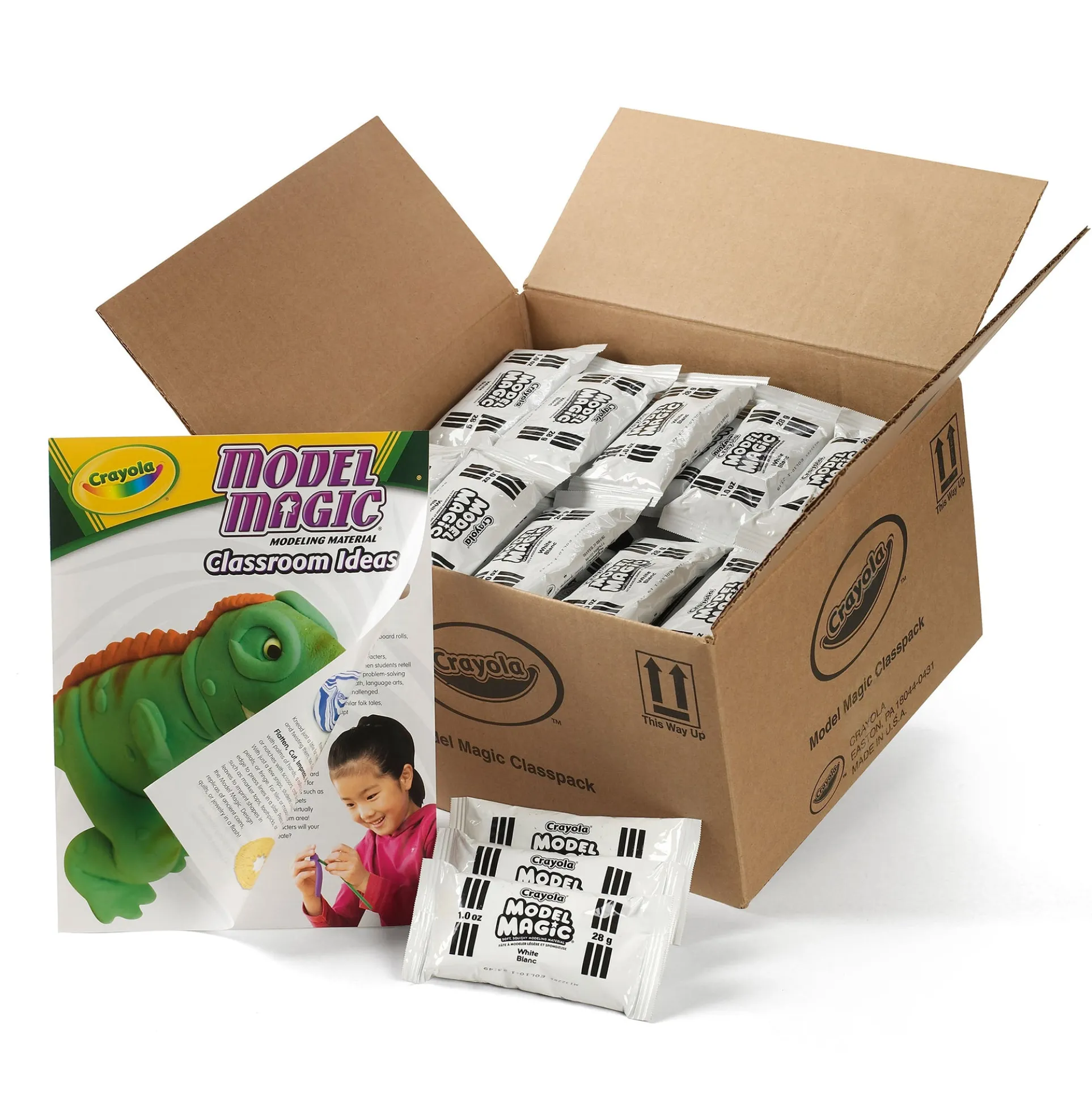 Crayola Model Magic White Modeling Compound Classpack - 75 Pack