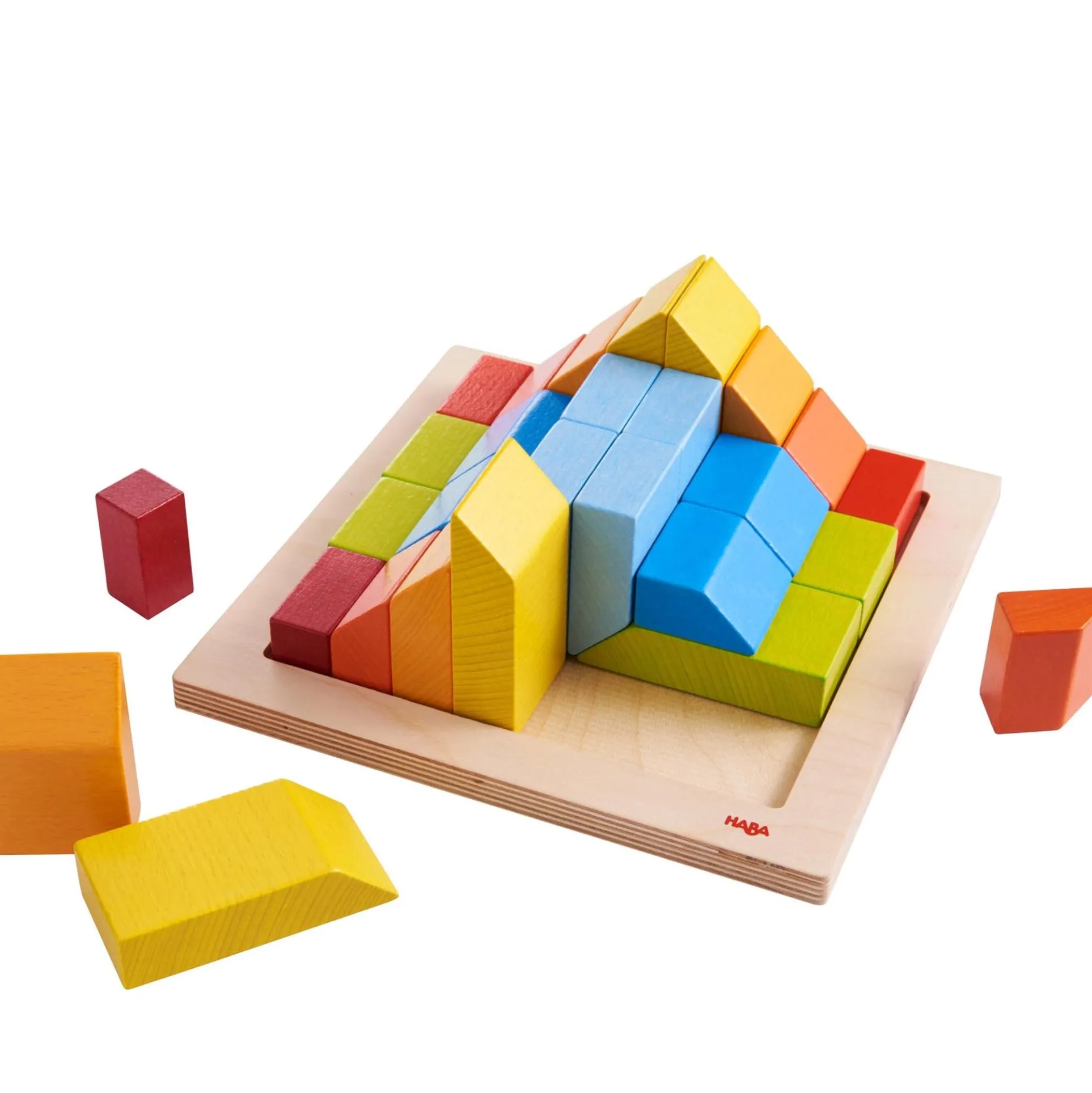 Creative Stones 3D Wooden Arranging Blocks - Educational Toy for Kids