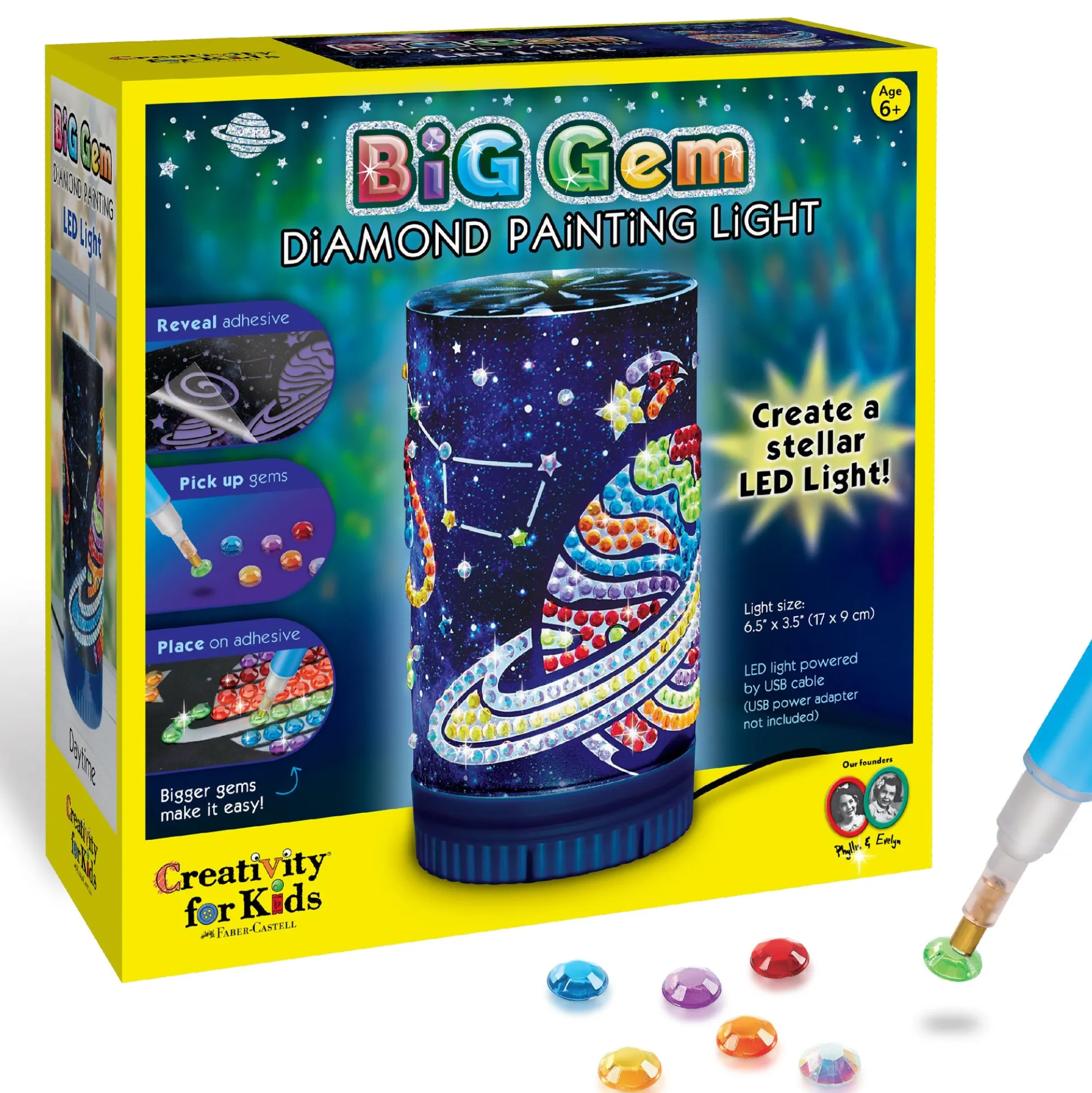 Creativity for Kids Big Gem Diamond Painting Night Light Kit