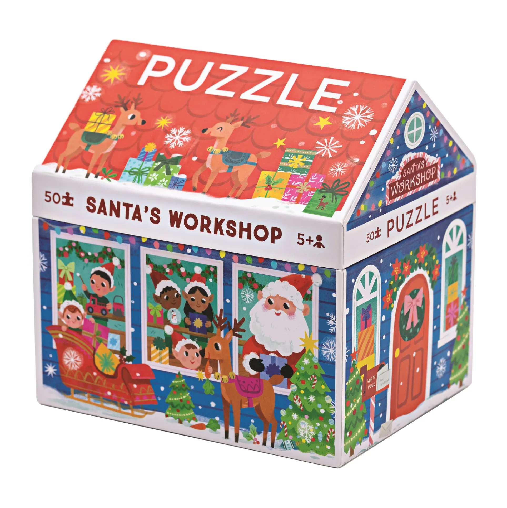 Crocodile Creek Santa's Workshop Jigsaw Puzzle - 50 pc