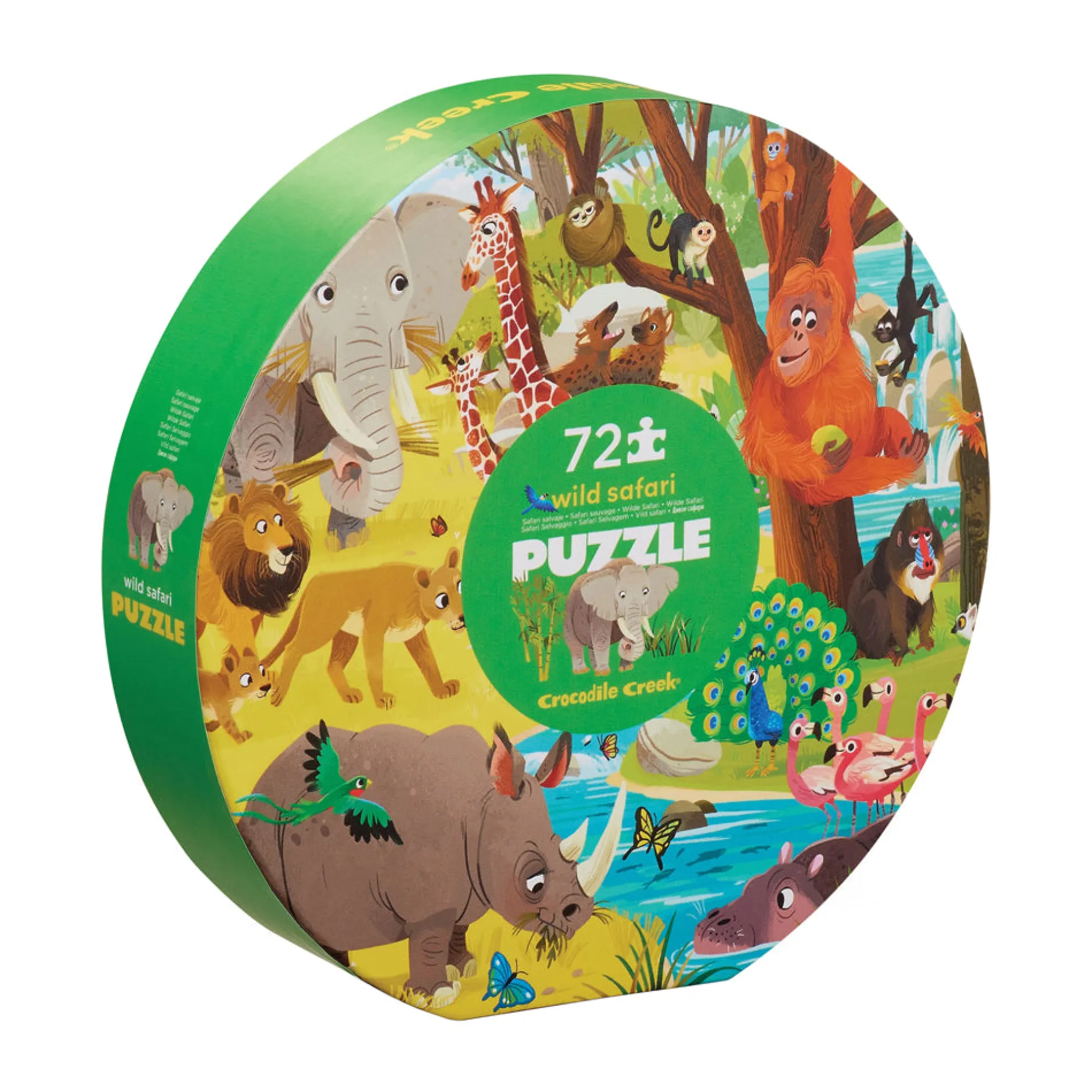 Crocodile Creek Wild Safari Adventure Jigsaw Puzzle - 72 pc