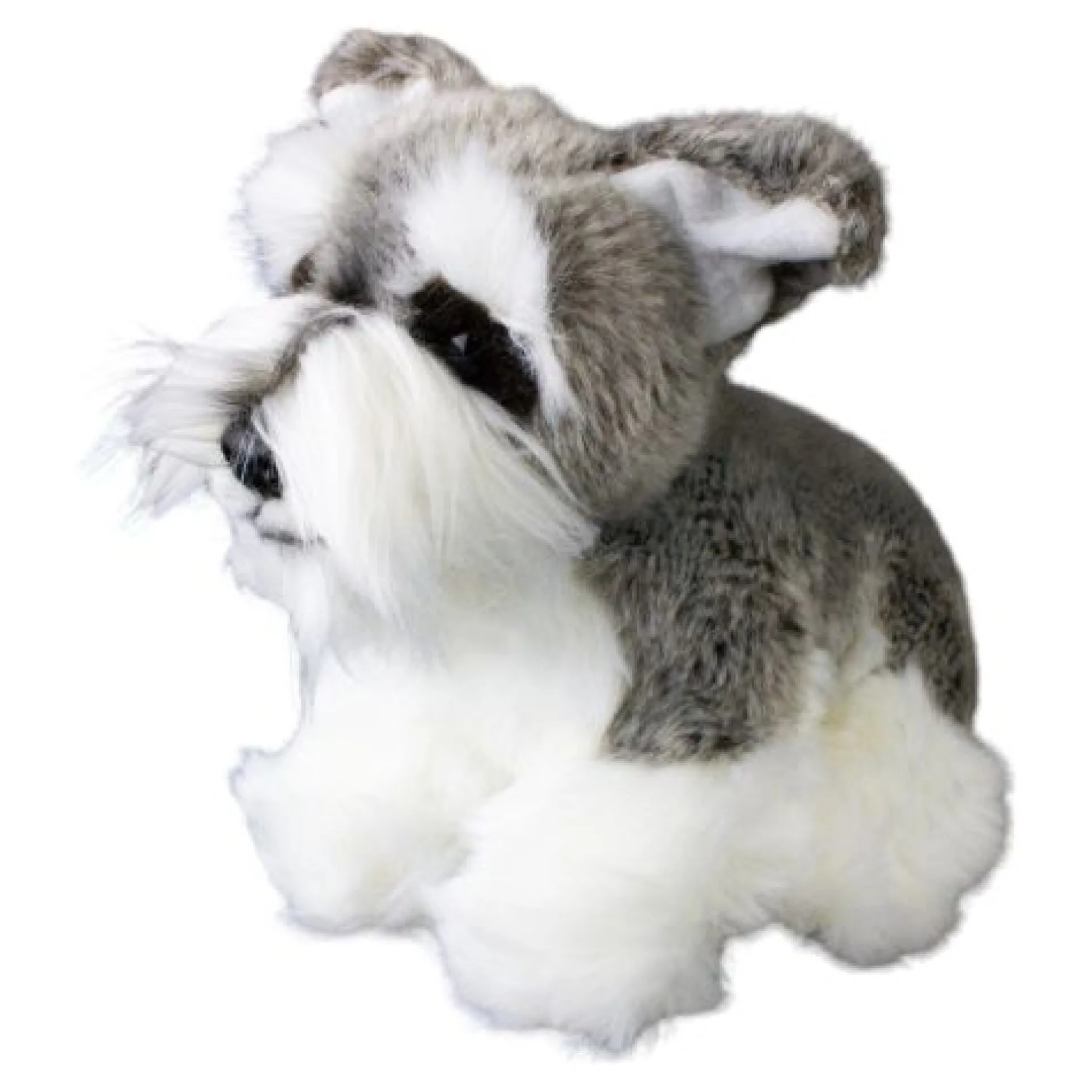 Cuddly Companions 9 inch Floppy Schnauzer Plush - Grey