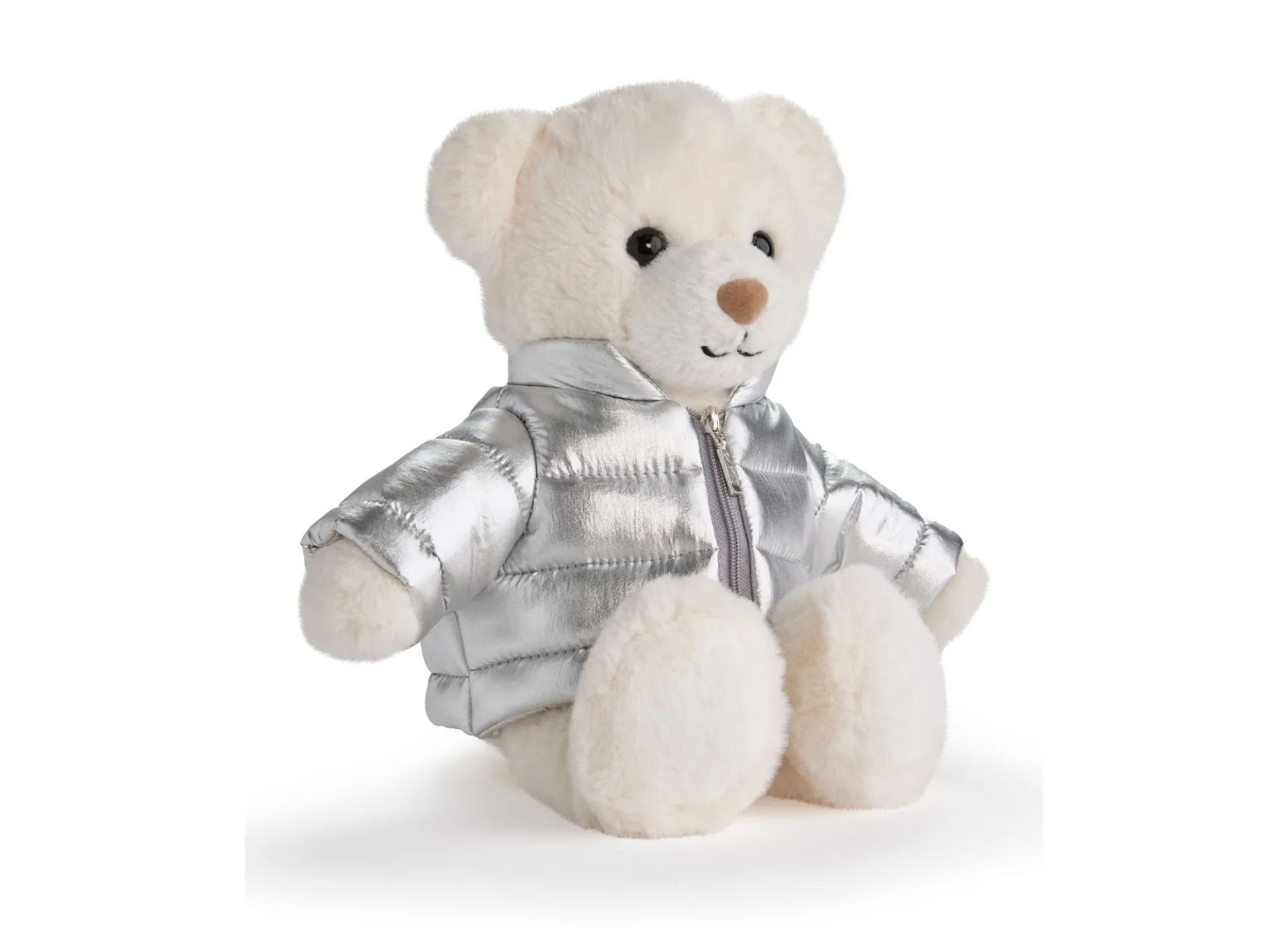 Cuddly Companions Puffy Jac 12 inch Plush Bear - Brown