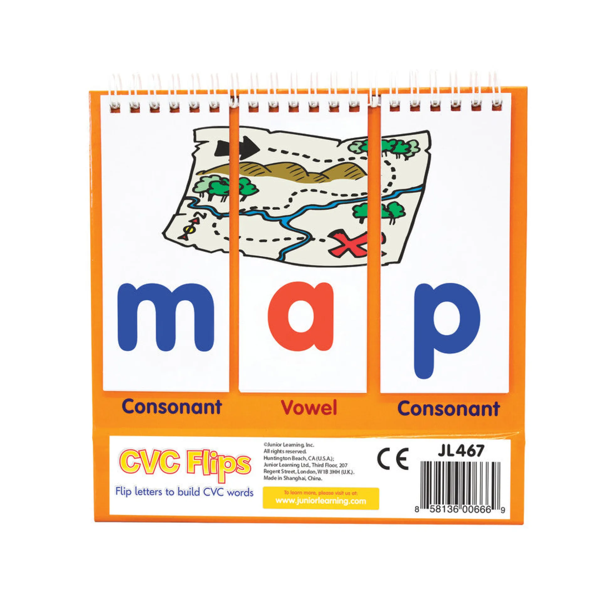 CVC Flips Junior Learning - Interactive Spelling Toy for Ages 4-5