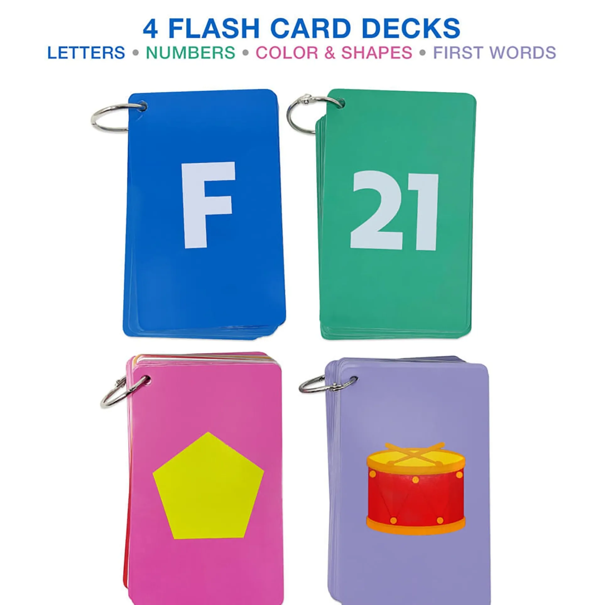 Carson Dellosa Early Learning Flash Cards - Education Bundle - Multicolor