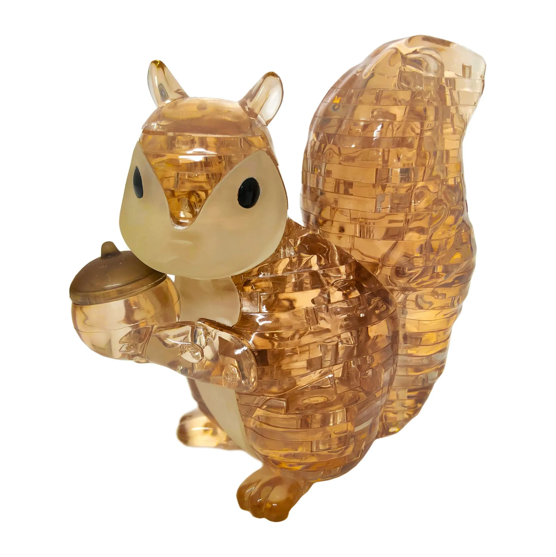 3D Crystal Puzzle - Charming Squirrel with Acorn: 55 Pcs