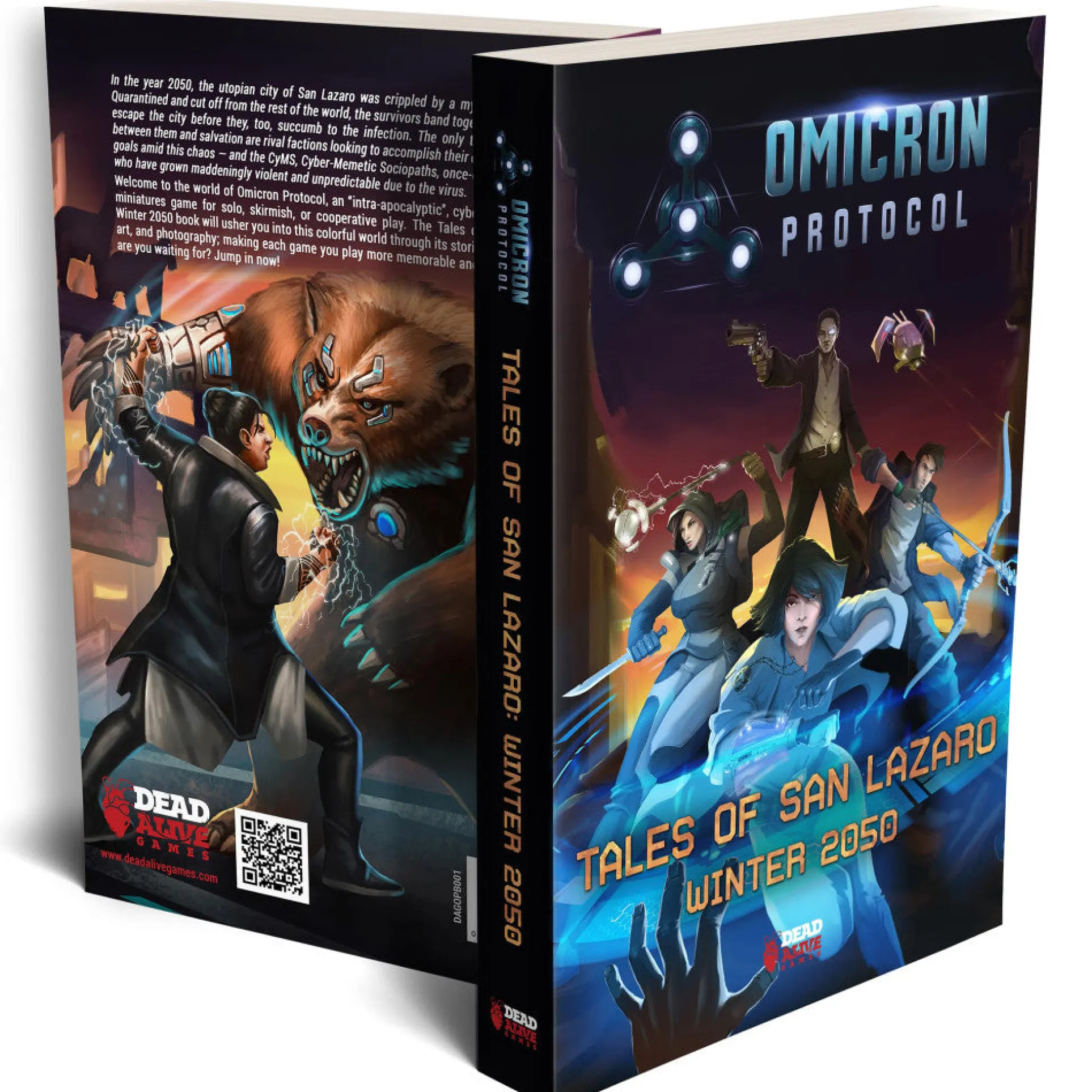 Dead Alive Games: Omicron Protocol - Tales of San Lazaro Winter 2050 Strategy Game