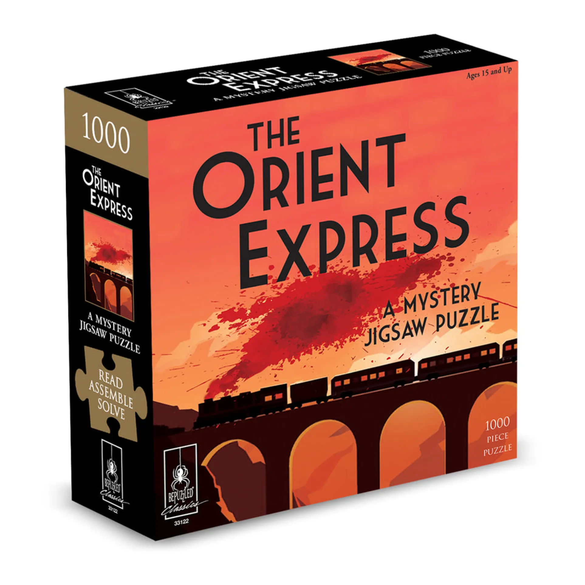 Death on the Istanbul Express 1000-Piece Mystery Jigsaw Puzzle
