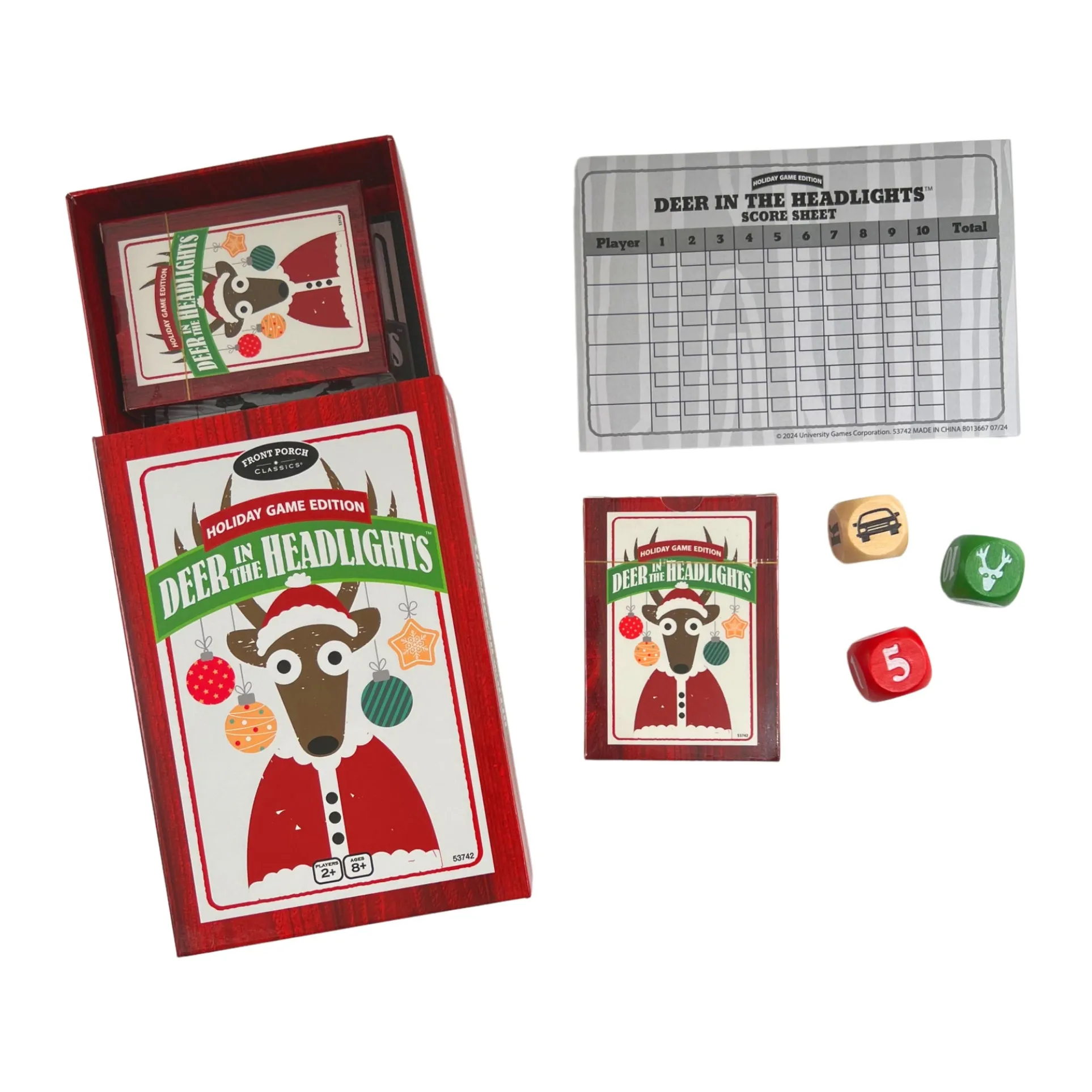 Deer in the Headlights Holiday Edition Family Card Game