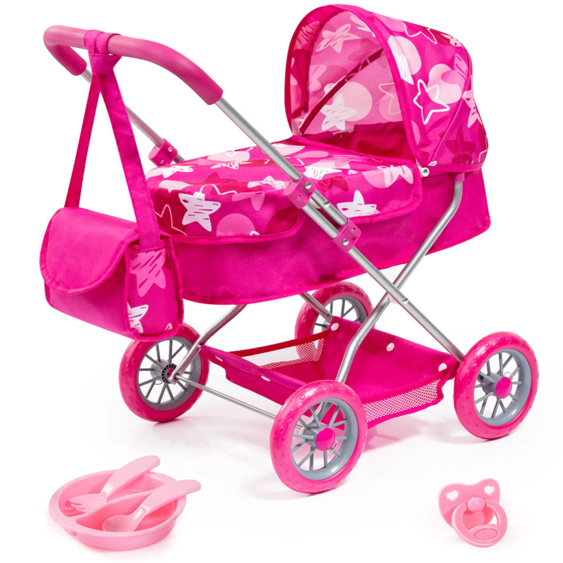 Deluxe Dolls Pram Smarty Set 6 in 1 - Interactive Playset