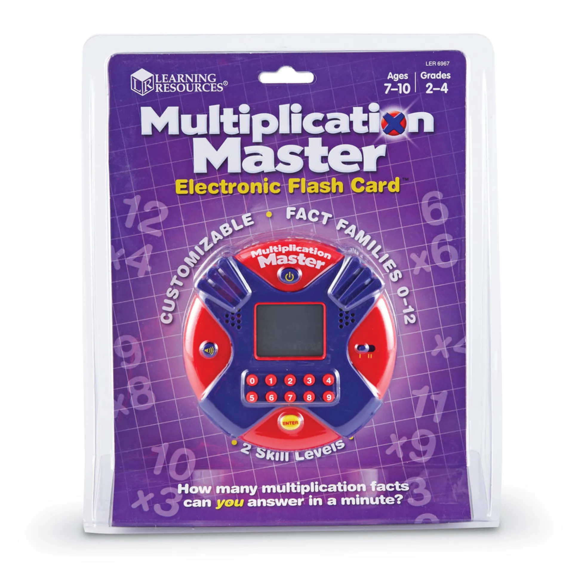 Learning Resources Multiplication Master Electronic Flash Card - Math Skill Builder