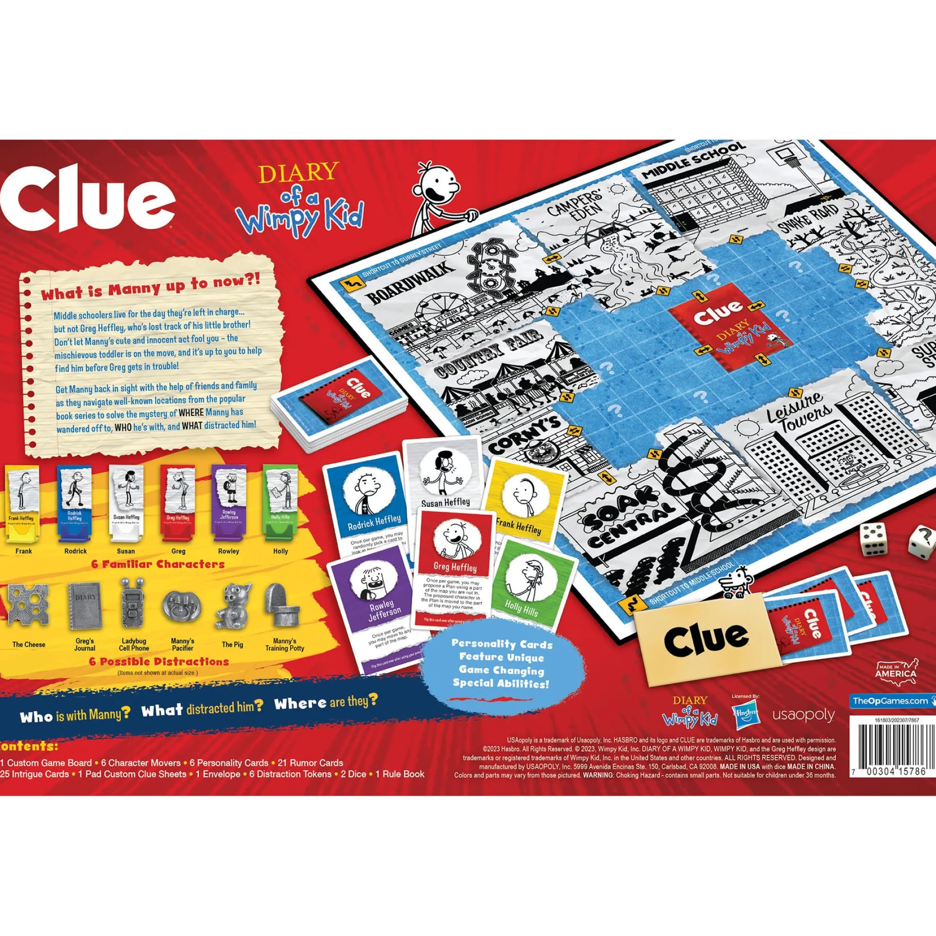 Diary of a Wimpy Kid CLUE Board Game