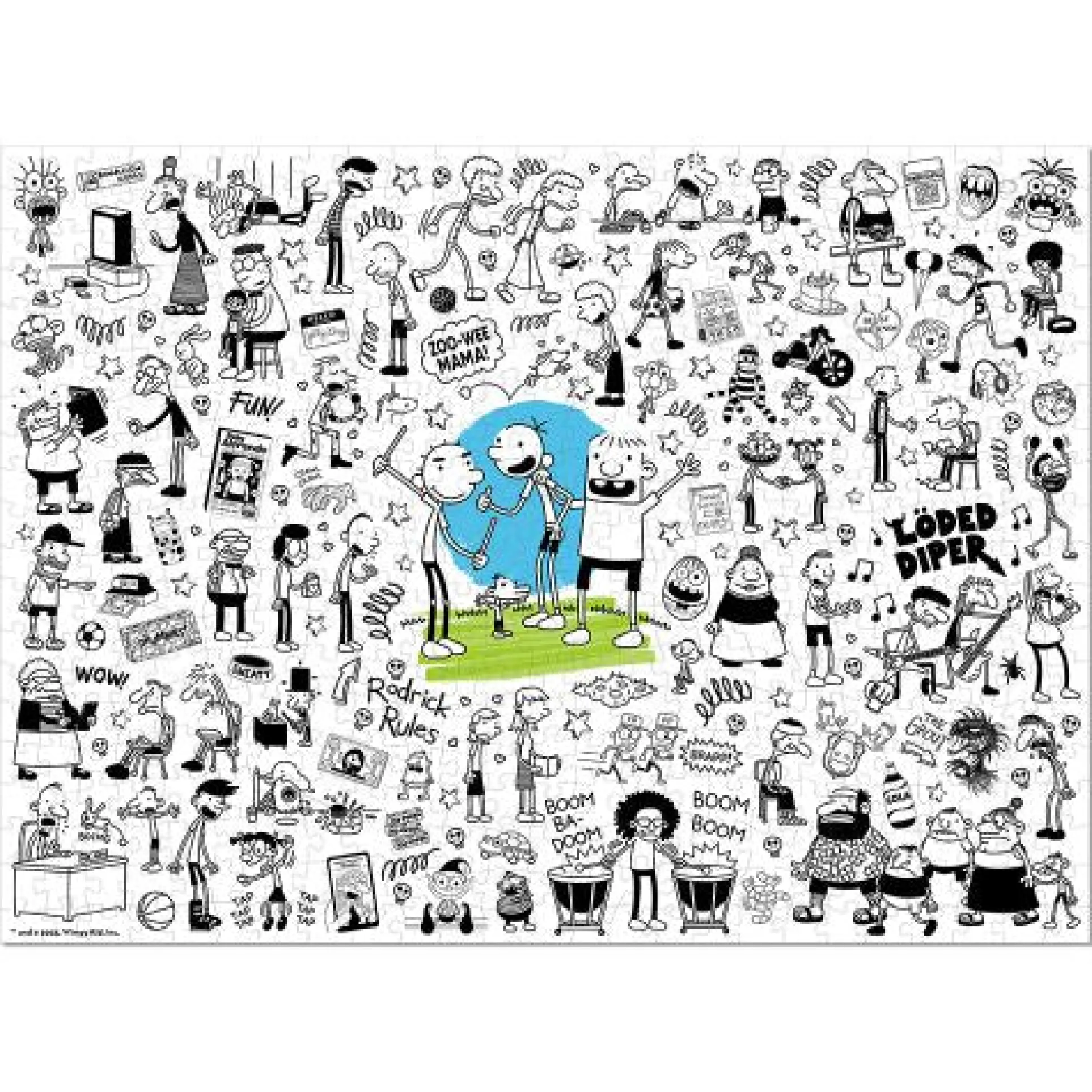 Diary of a Wimpy Kid Class Characters Jigsaw Puzzle - 500 pc