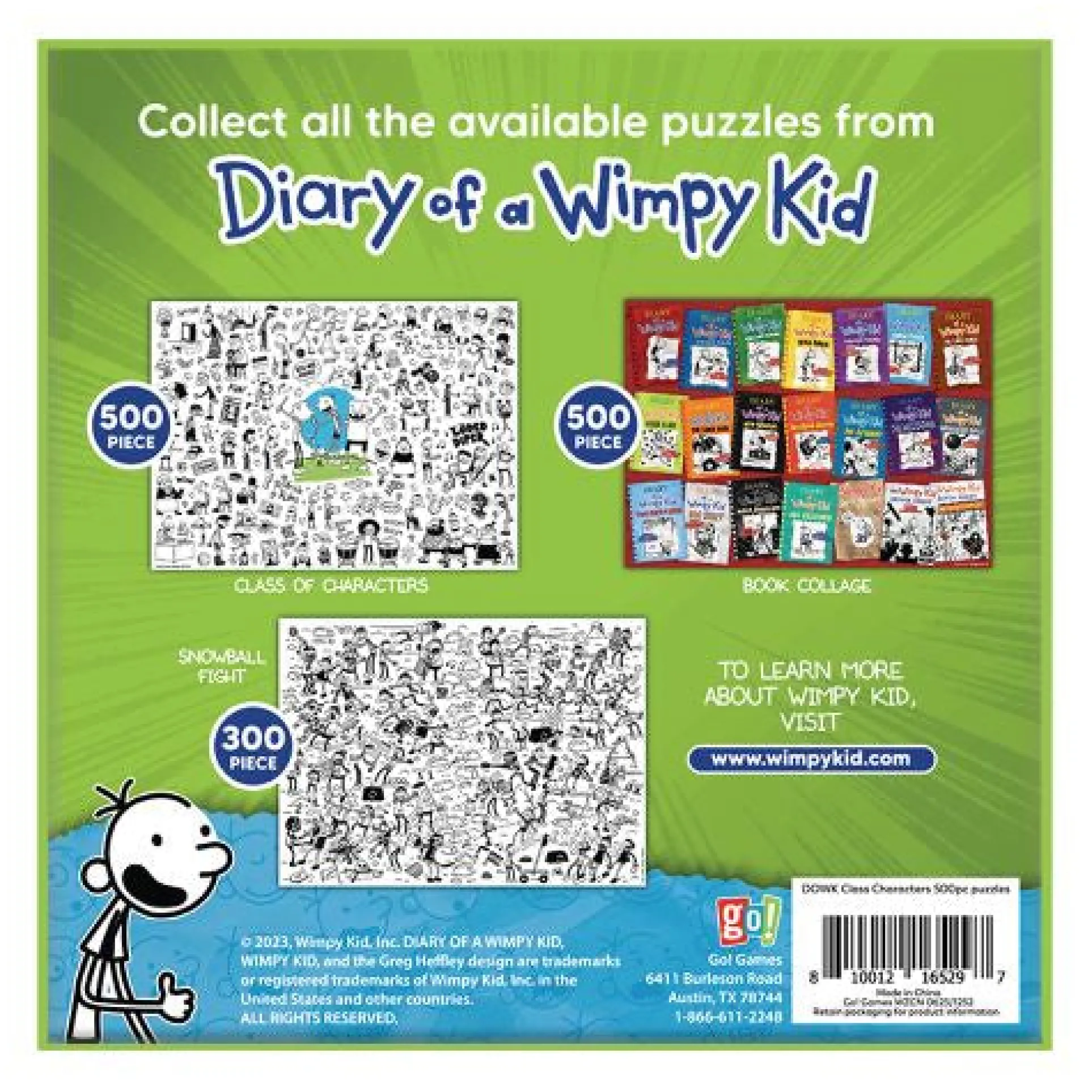 Diary of a Wimpy Kid Class Characters Jigsaw Puzzle - 500 pc