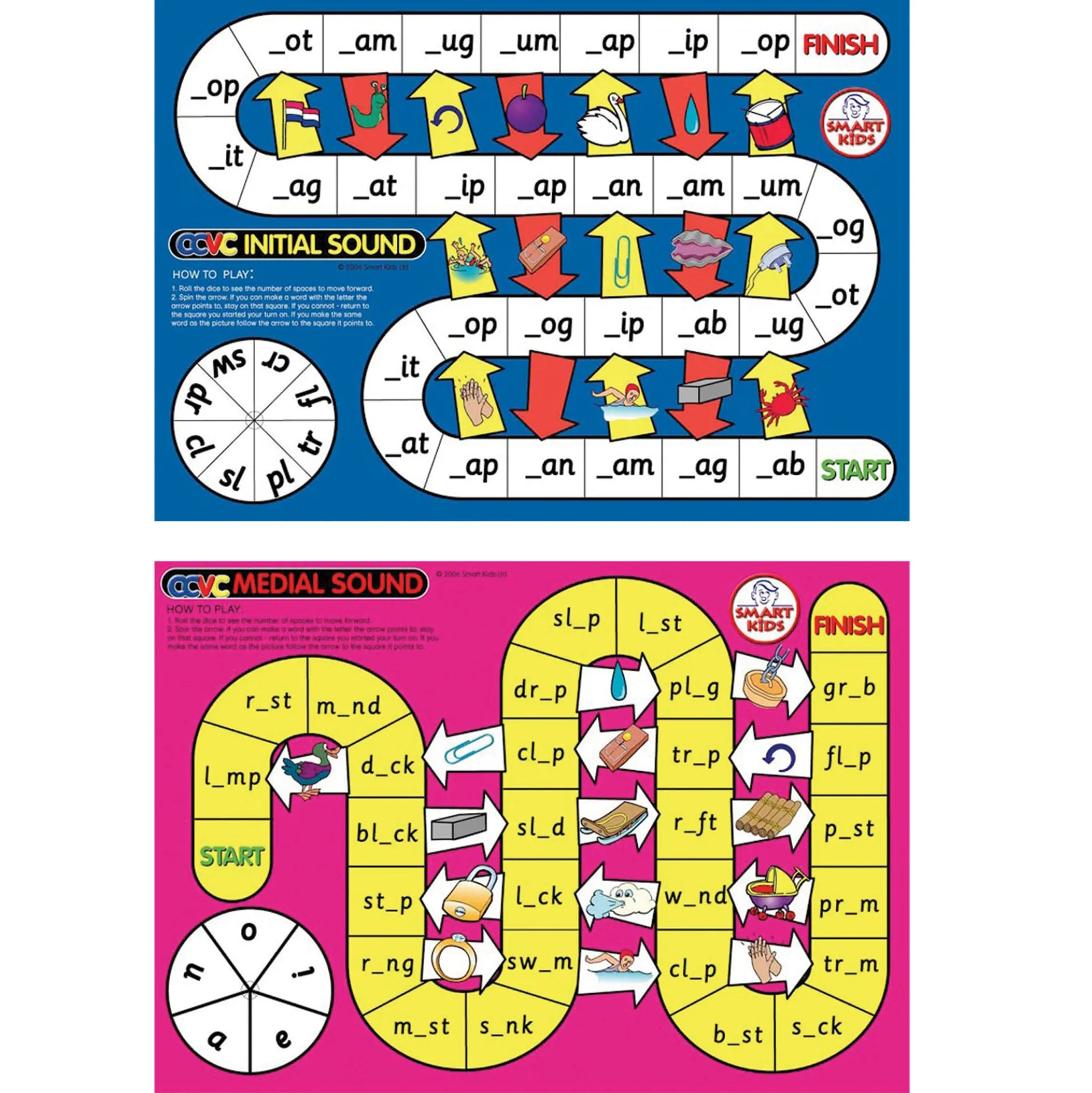 Didax® CVC Spelling Board Game - Early Reading Skills - Vibrant Fun