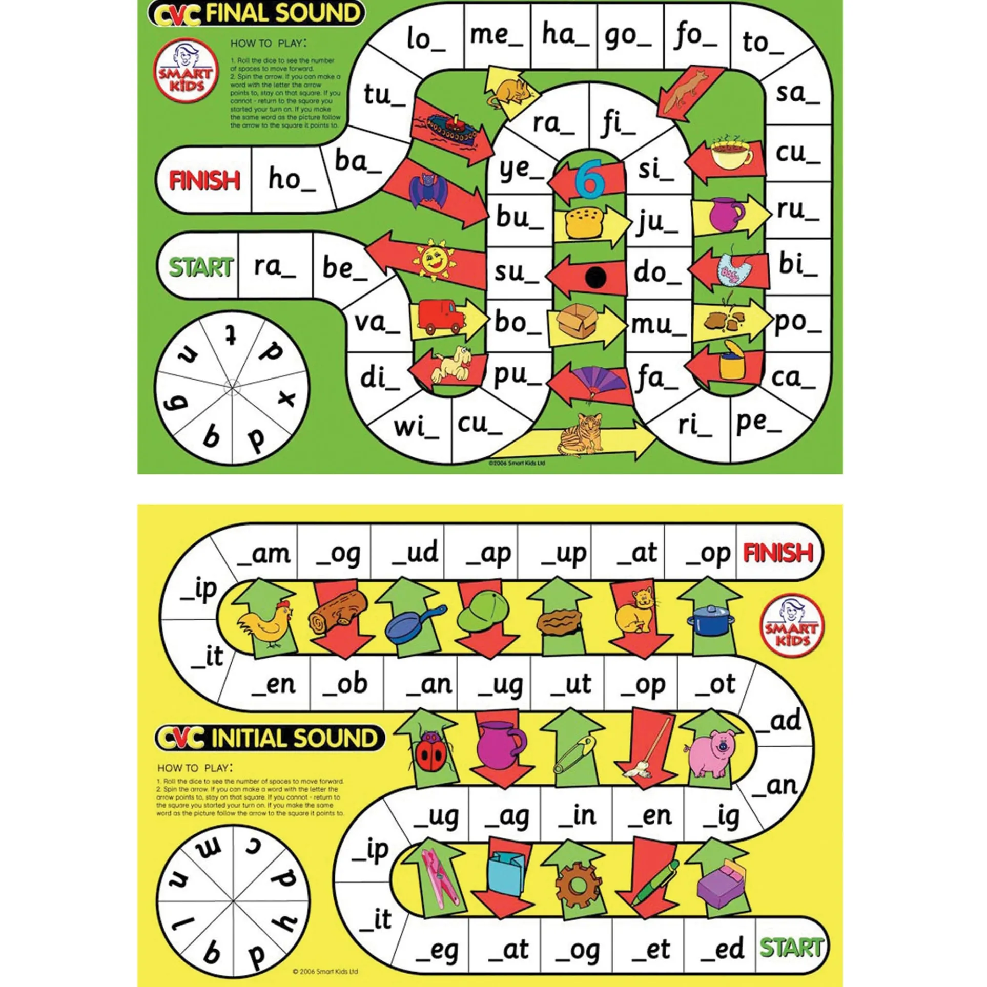 Didax® CVC Spelling Board Game - Early Reading Skills - Vibrant Fun