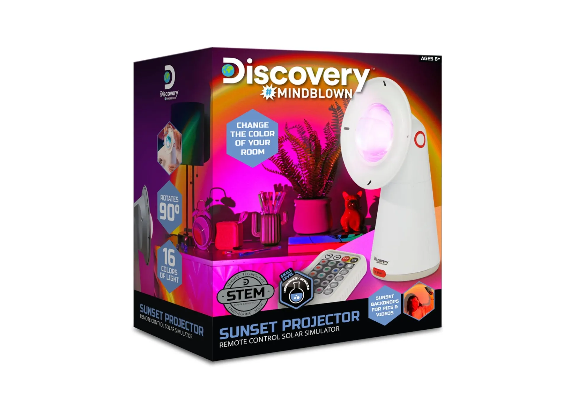 Discovery Kids Mindblown Sunset Projector Solar Simulator Kit