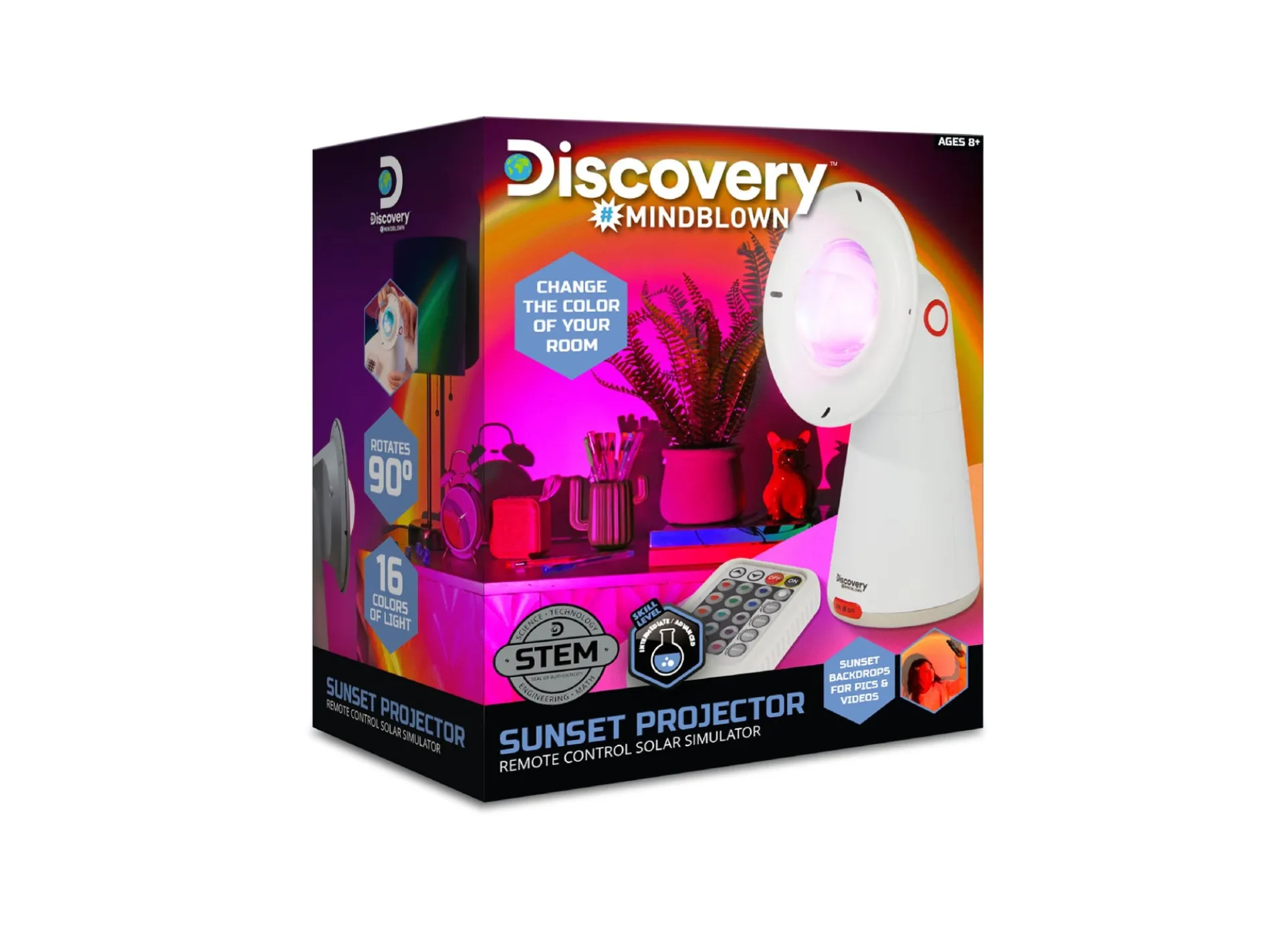 Discovery Kids Mindblown Sunset Projector Solar Simulator Kit