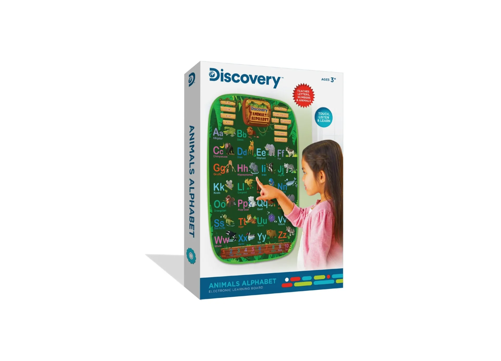 Discovery Kids 34-Piece Animal Alphabet Electronic Learning Board