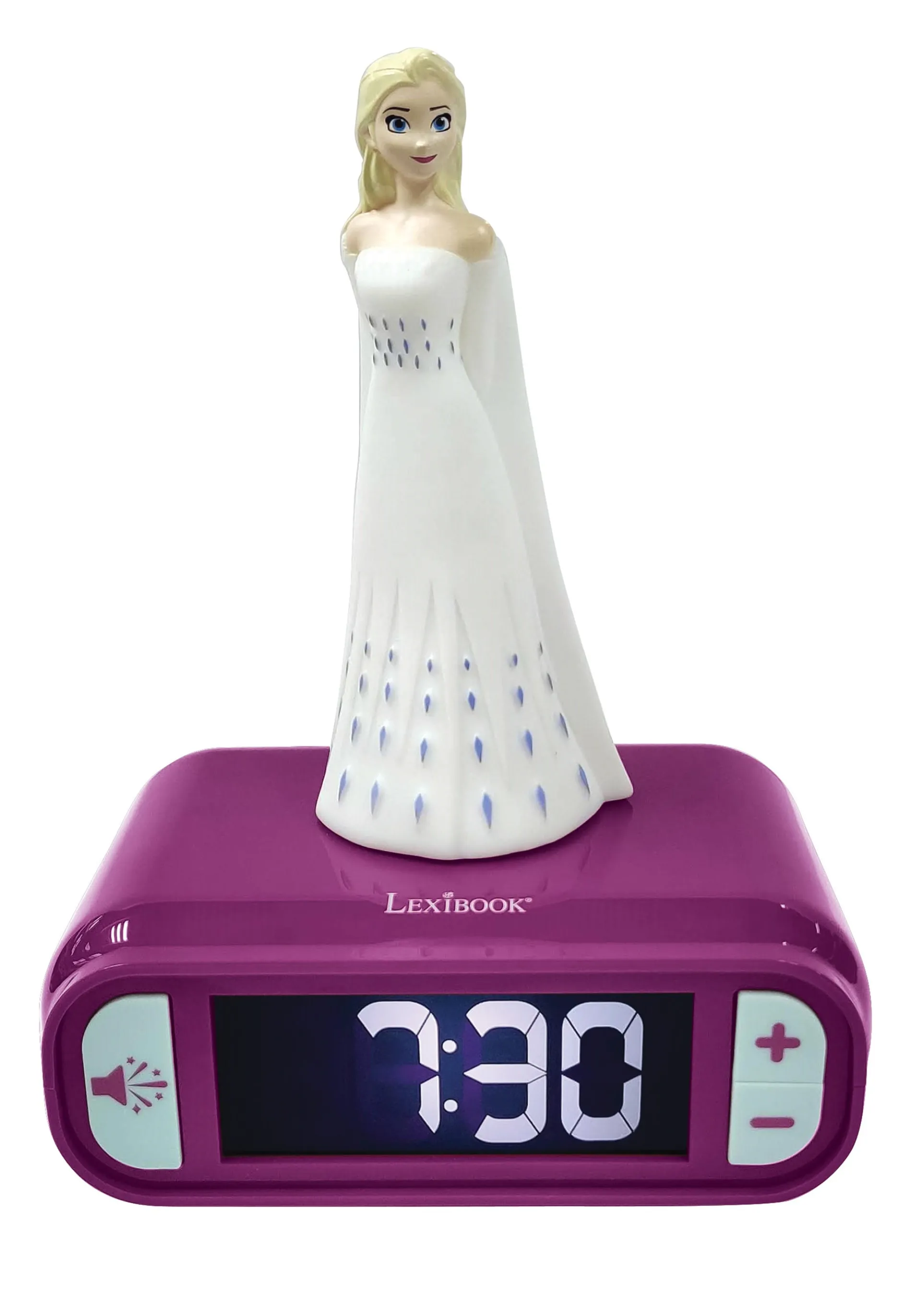 Disney Frozen Elsa & Anna Digital Alarm Clock with Night Light & Music