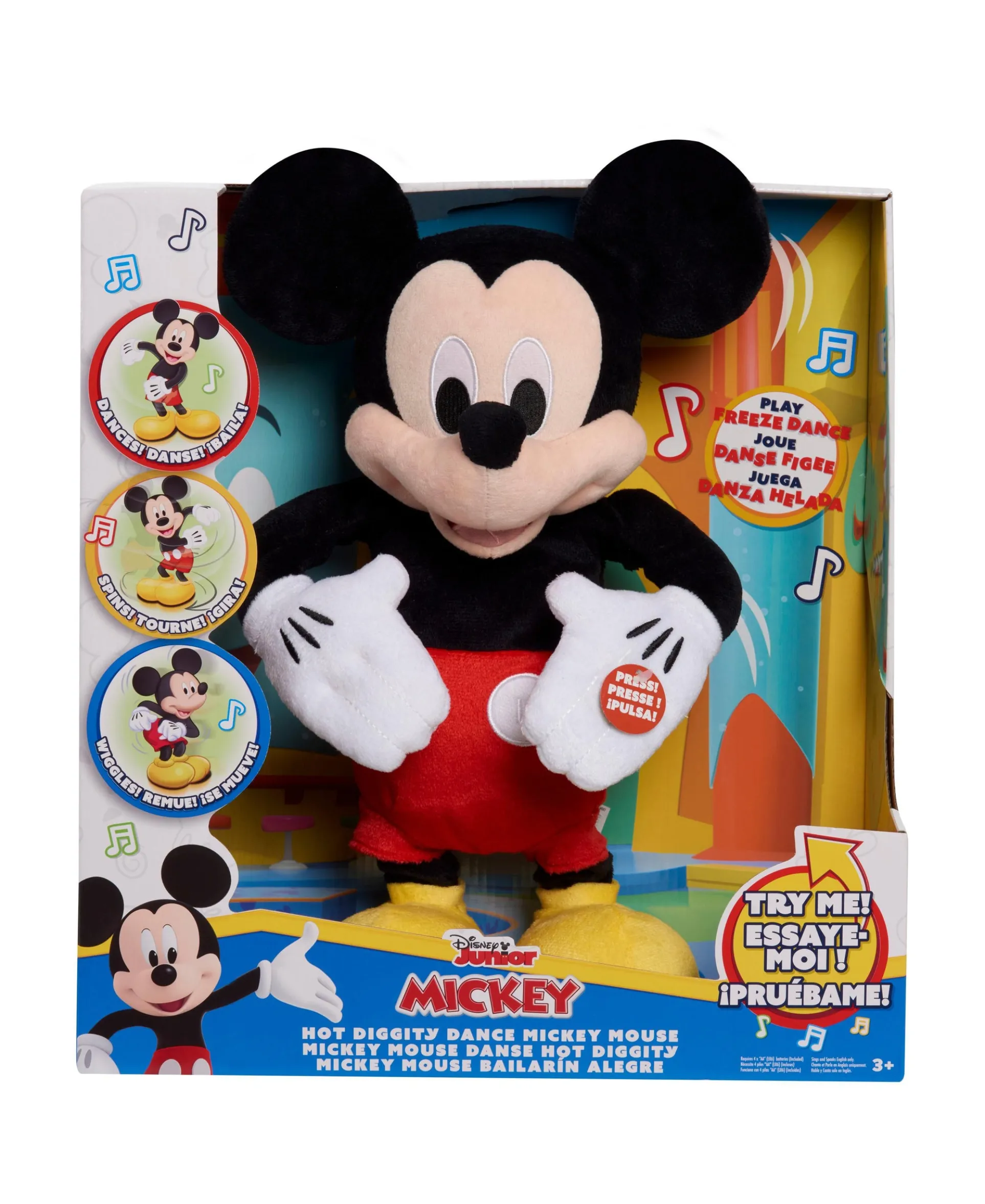 Disney Junior Hot Diggity Dance Mickey Plush - Interactive Dancing Toy
