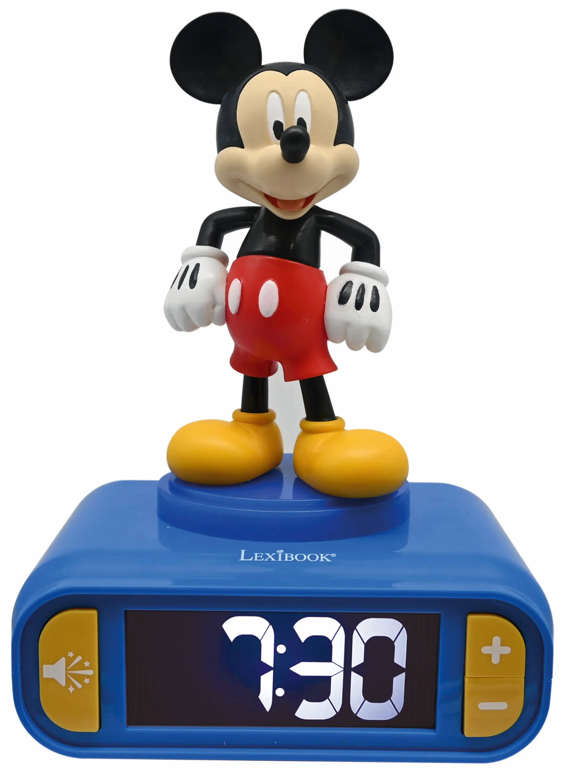 Disney Mickey Mouse Digital Alarm Clock with Nightlight - Interactive Bedtime Companion