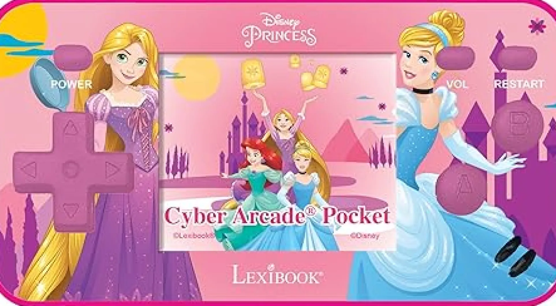 Disney Princess Compact Cyber Arcade Handheld Gaming Console