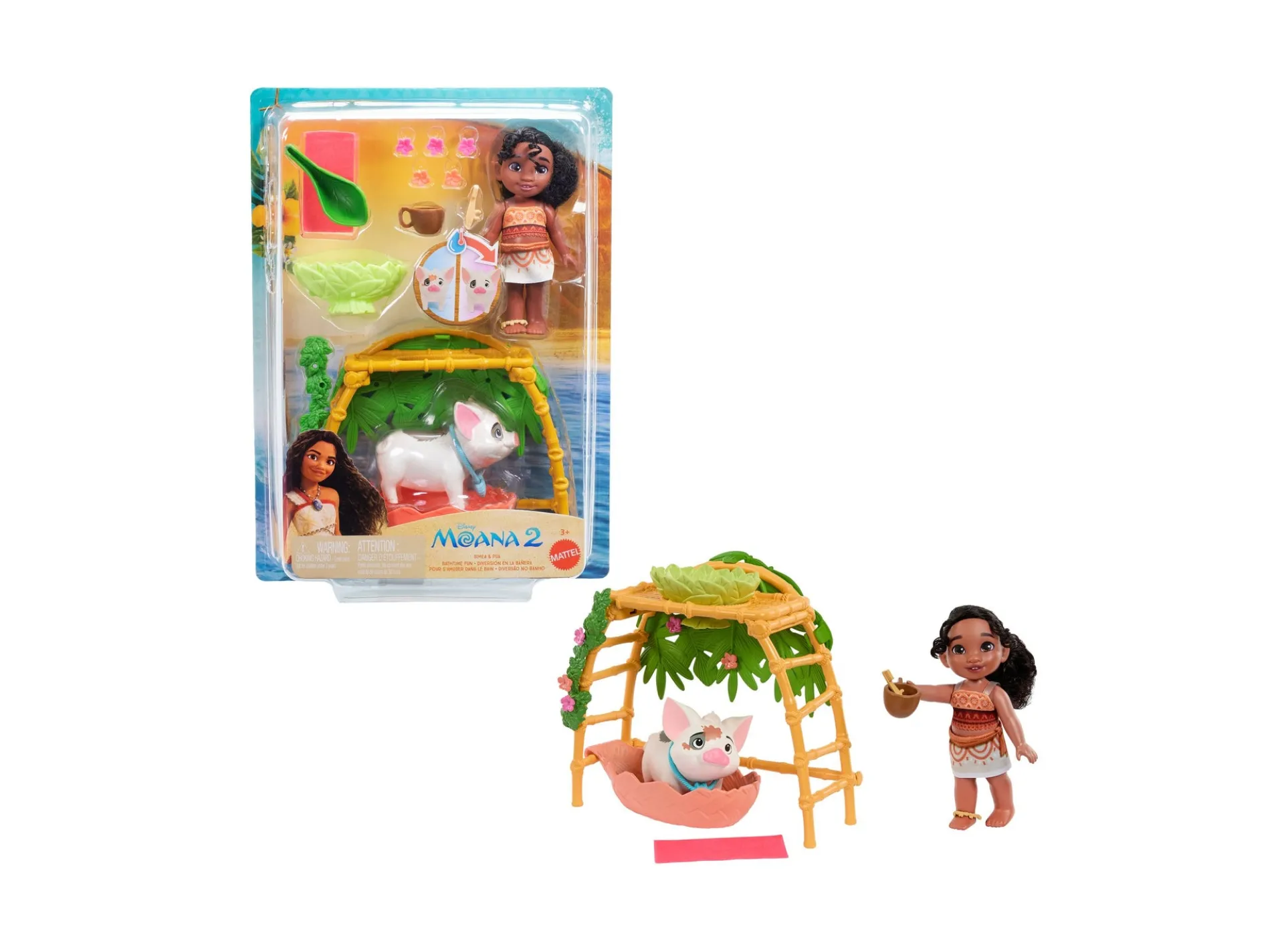Disney Princess Moana 2 - Simea and Pua Bathtime Fun Playset