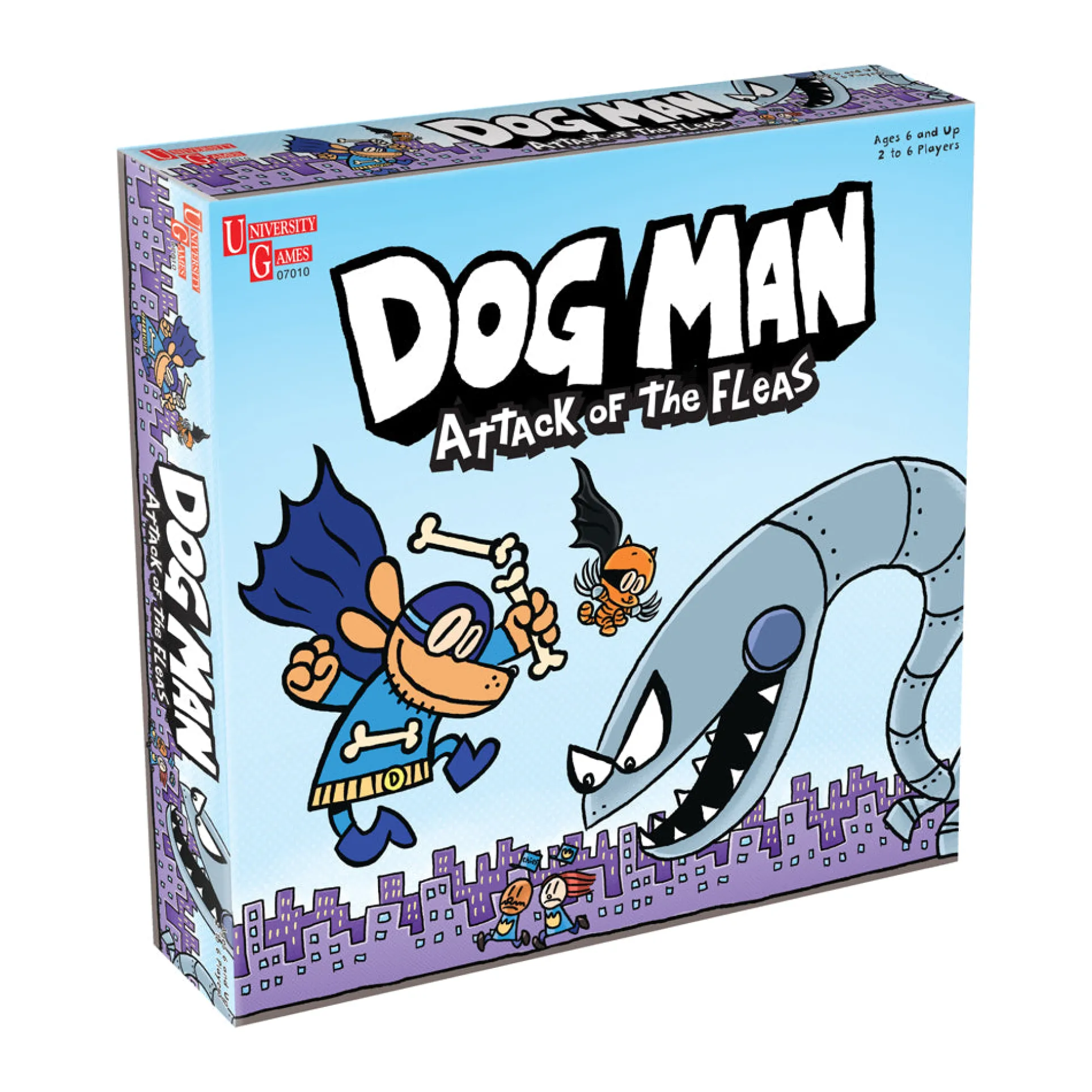 Dog Man Attack of the Fleas Cooperative Board Game