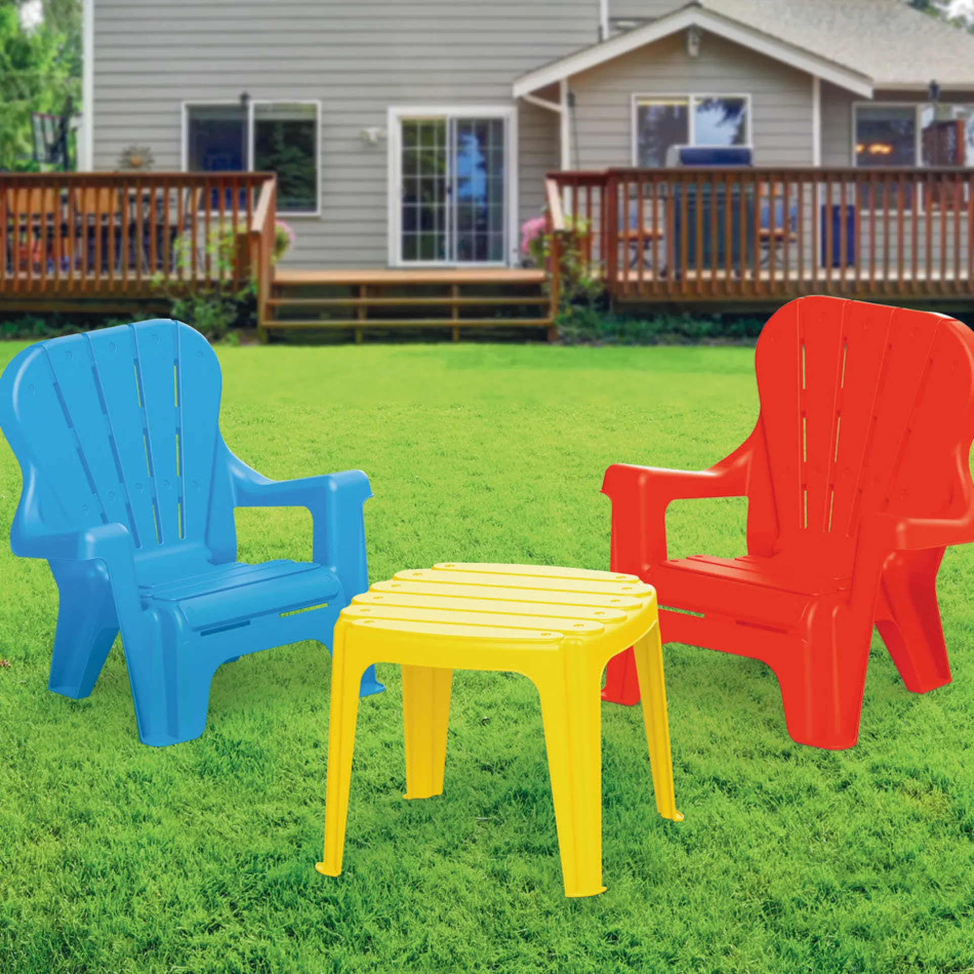 Dolu Toys - Ergonomic Children's Plastic Table and Chair Set