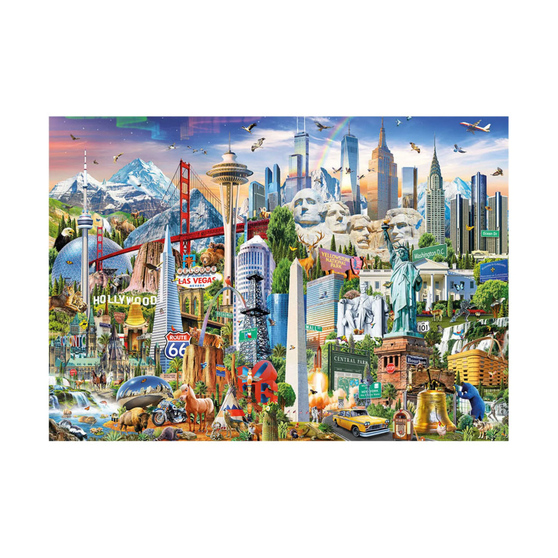 Educa North America Landmarks Jigsaw Puzzle - 1500 pc