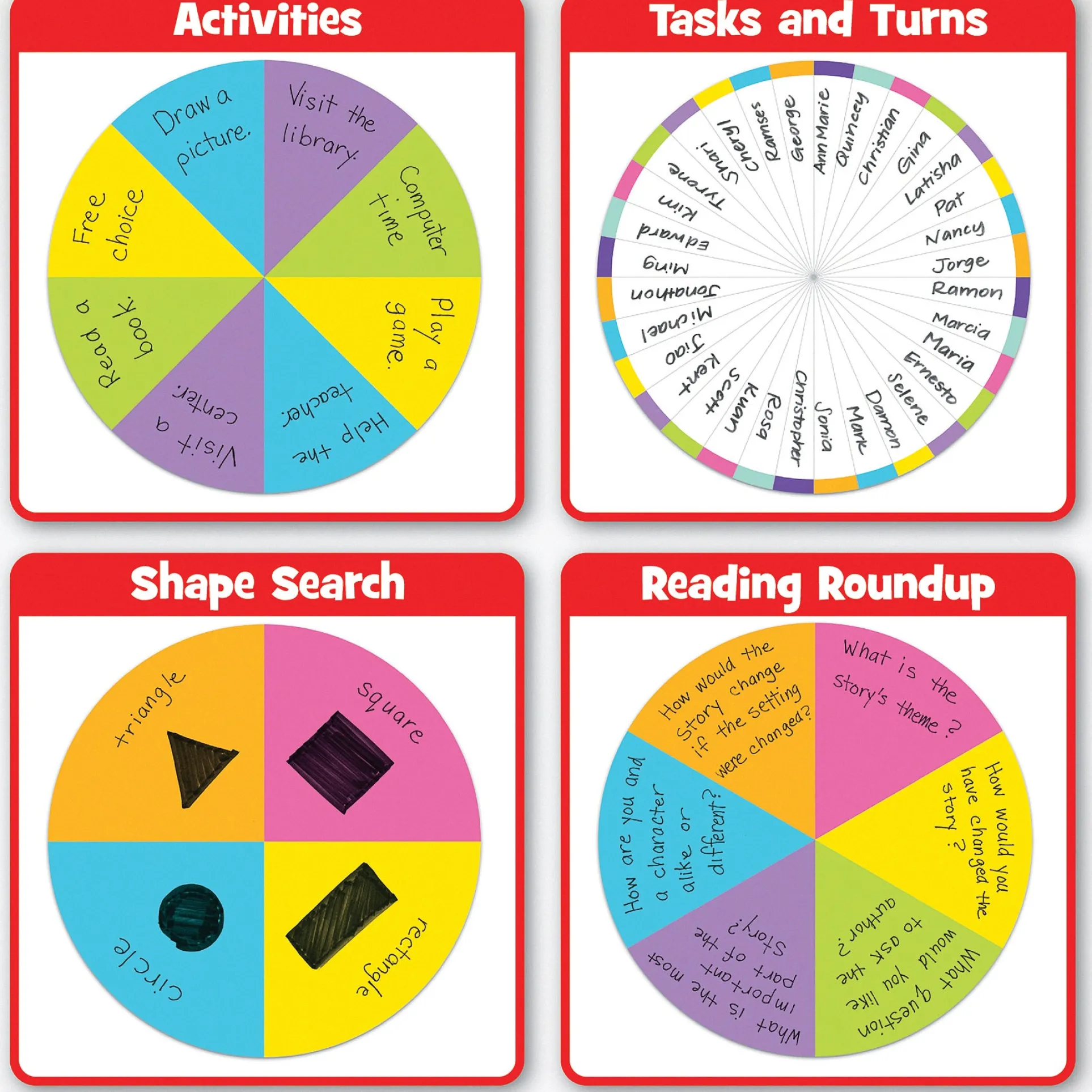 Educational Insights SpinZone Magnetic Whiteboard Spinner - Interactive Classroom Game Tool