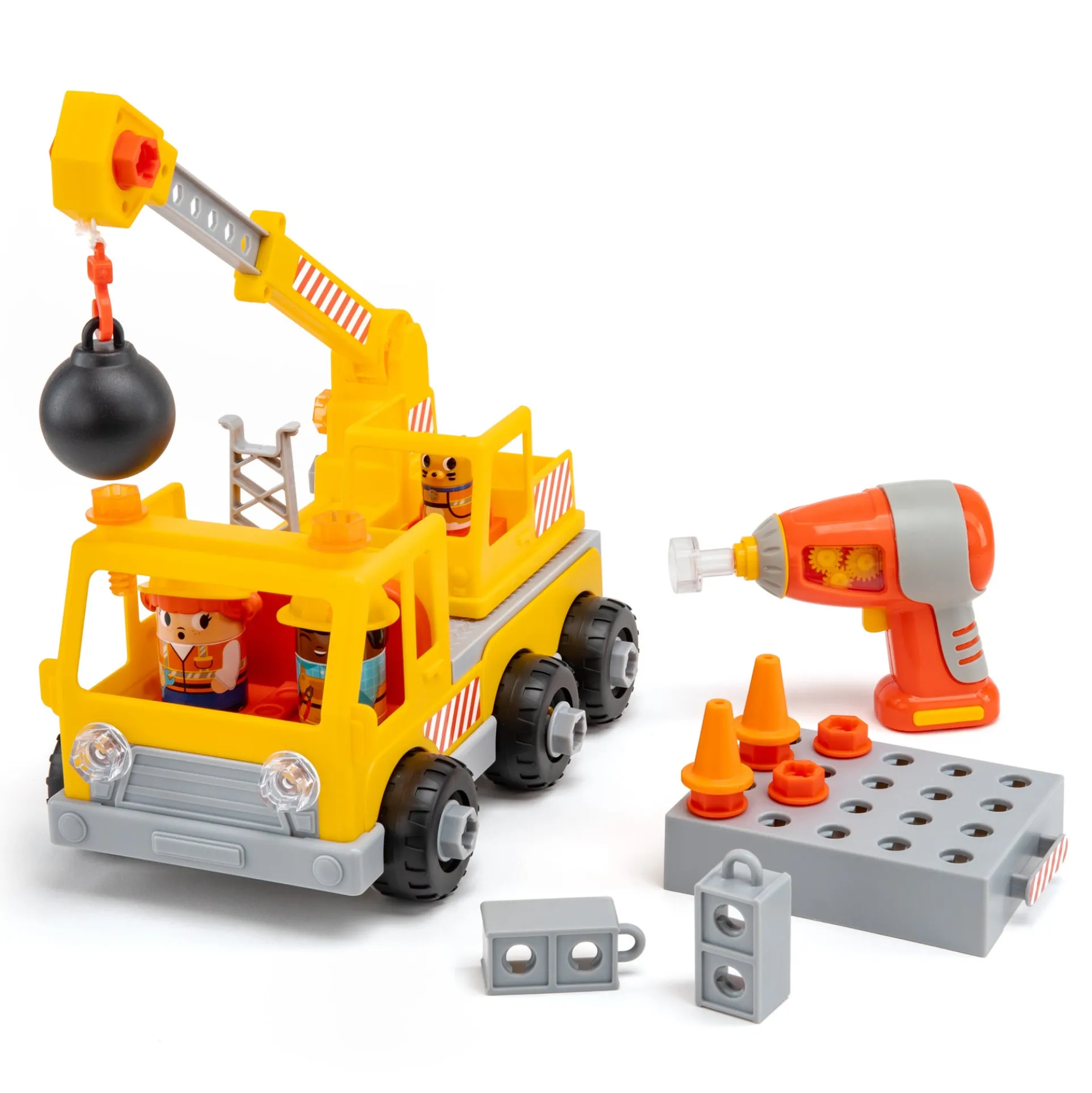 Educational Insights Design & Drill Bolt Buddies Crane - Interactive Construction Toy