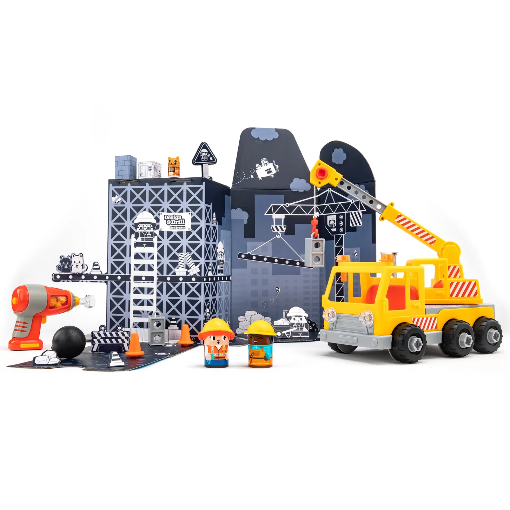 Educational Insights Design & Drill Bolt Buddies Crane - Interactive Construction Toy