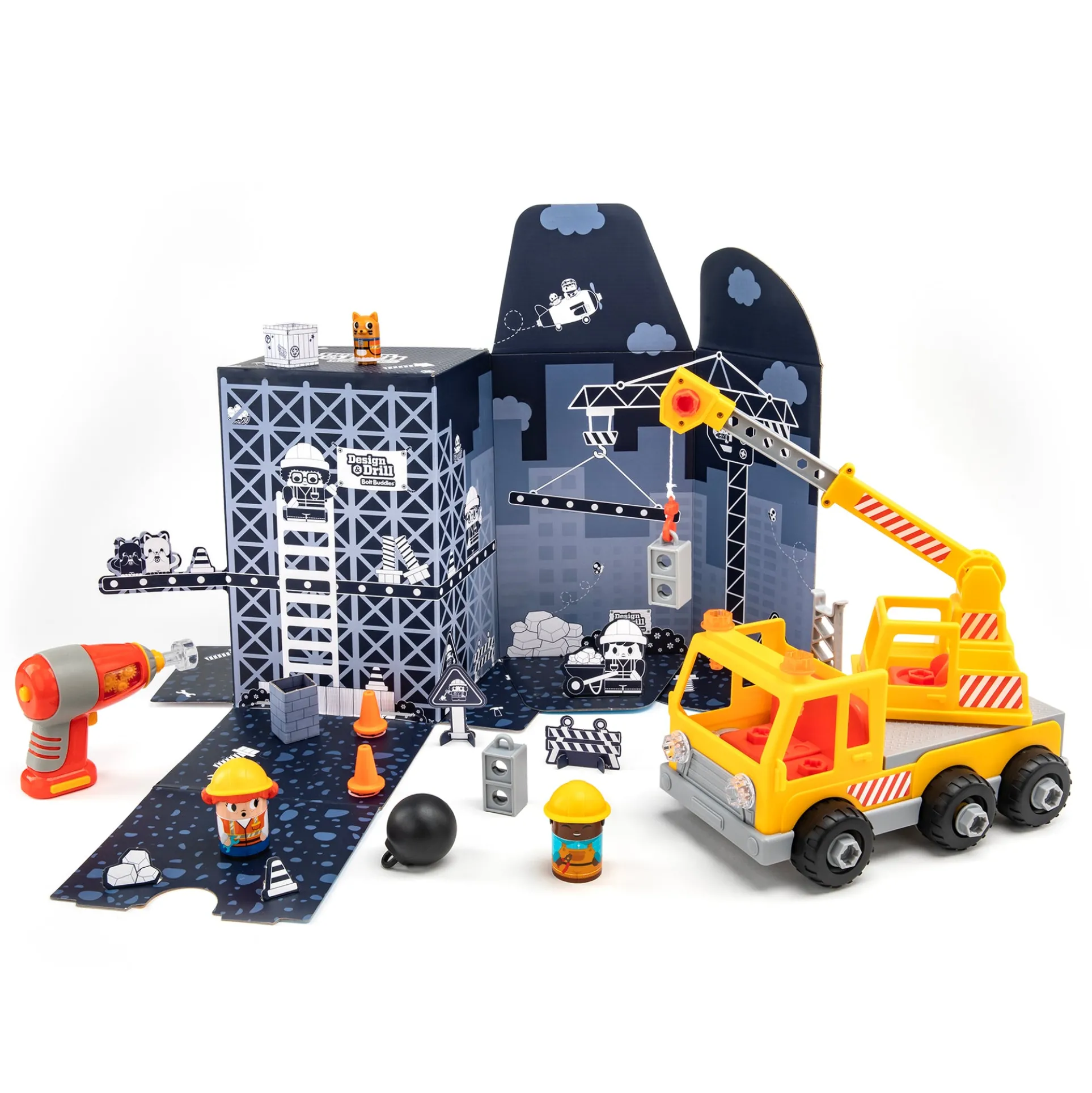 Educational Insights Design & Drill Bolt Buddies Crane - Interactive Construction Toy