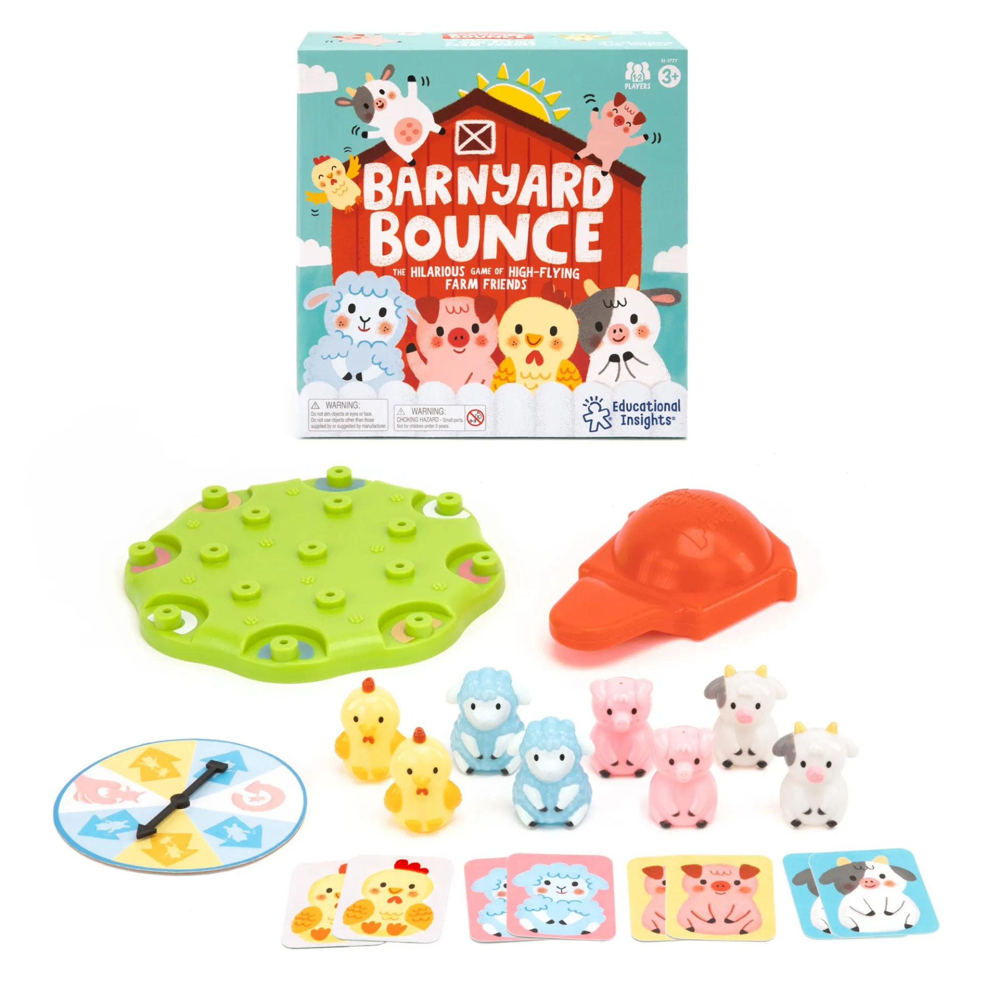 Educational Insights Barnyard Bounce Memory Matching Game