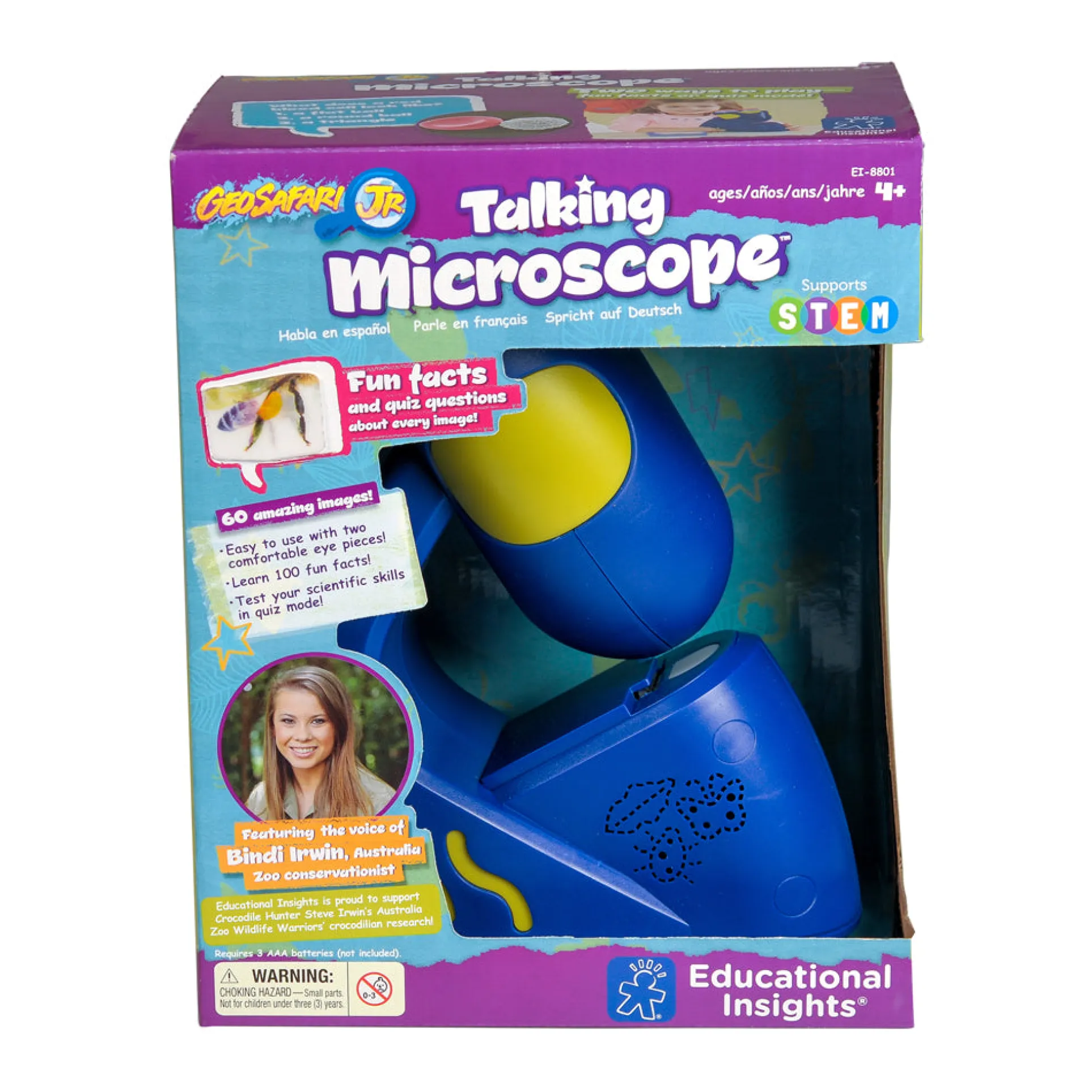 Educational Insights GeoSafari Jr. Talking Microscope - Bindi Irwin Wildlife Warrior