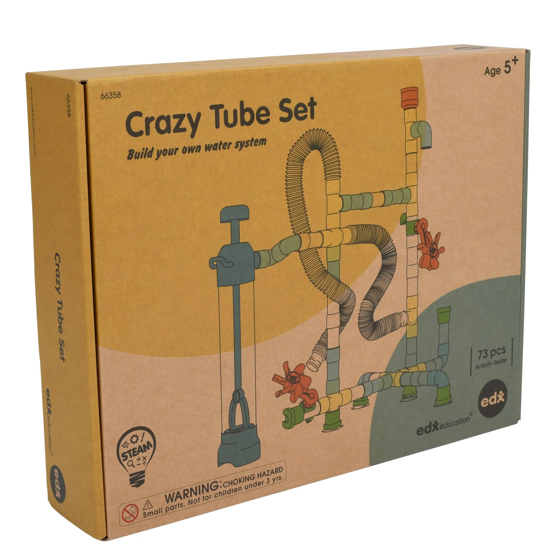 Edxeducation Crazy Tube Set - Interactive Water Exploration Kit