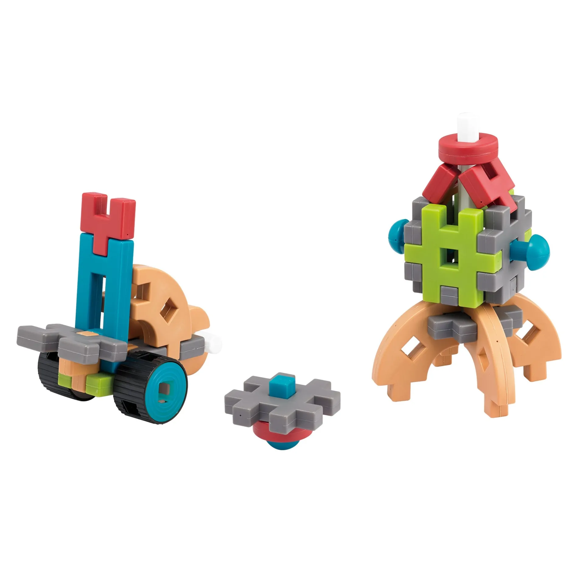 edxeducation Fun Blocks Activity Set - 83 Pieces, 19 Shapes, 16 Activity Cards