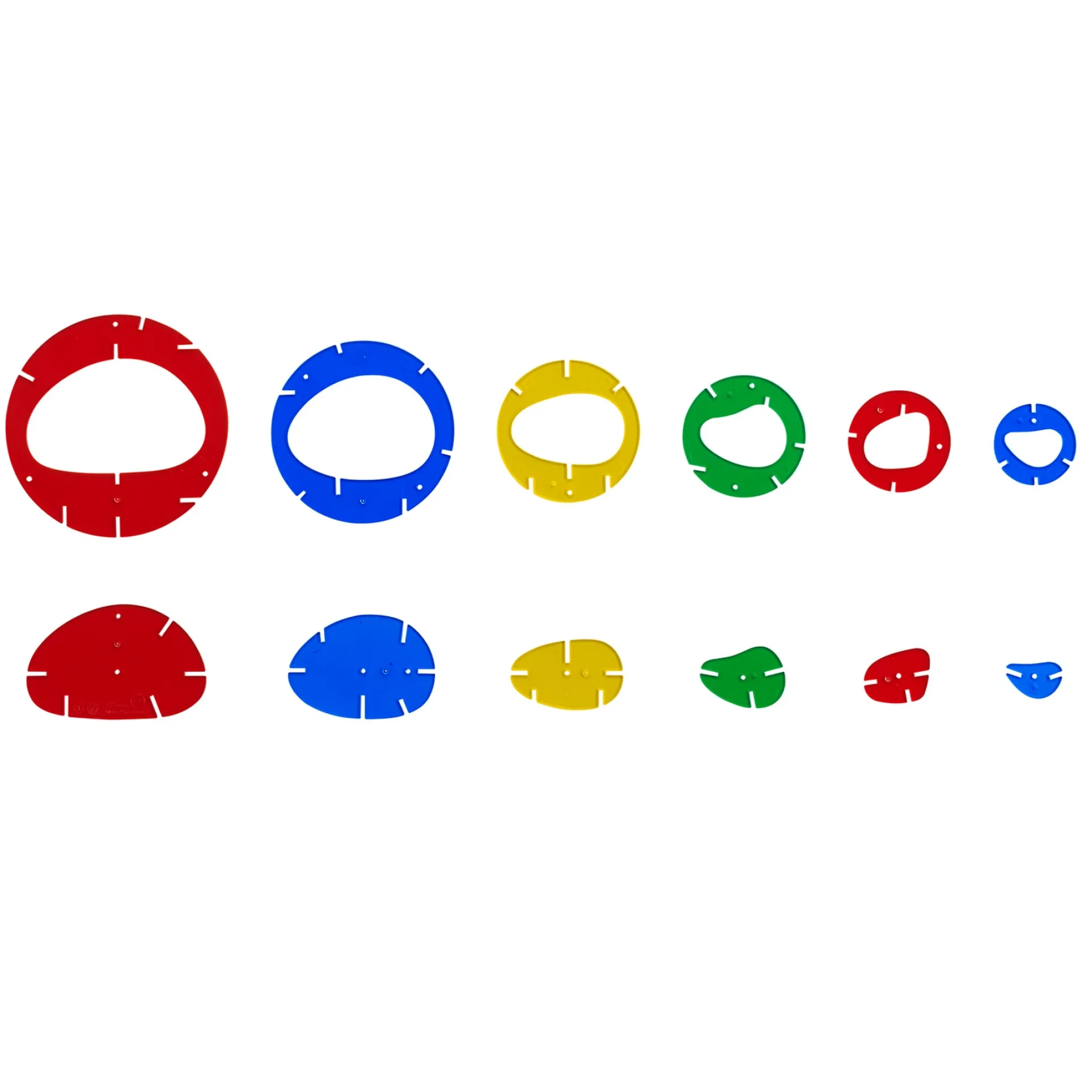 edxeducation Interlocking Rainbow Pebbles - Creative Building Set