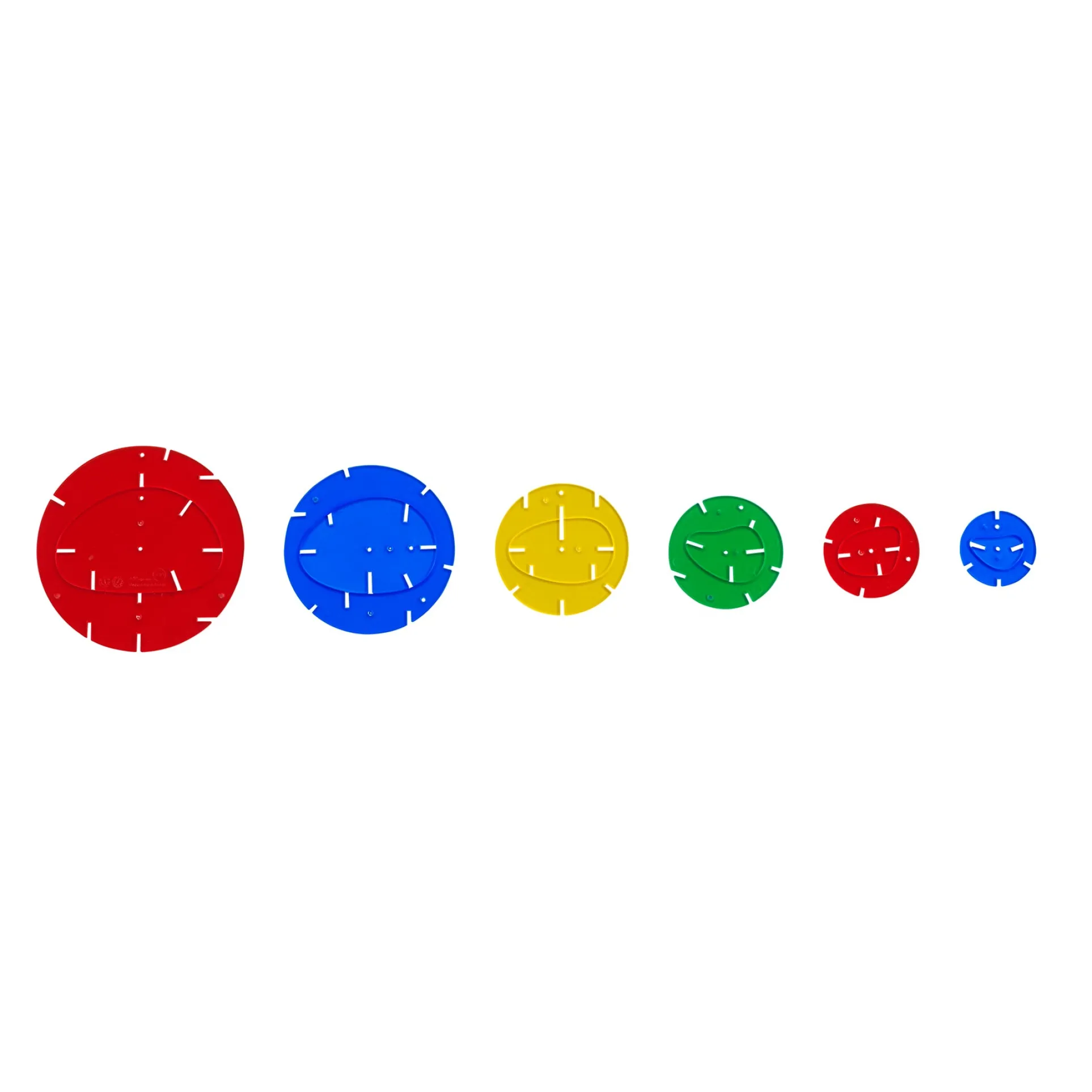 edxeducation Interlocking Rainbow Pebbles - Creative Building Set