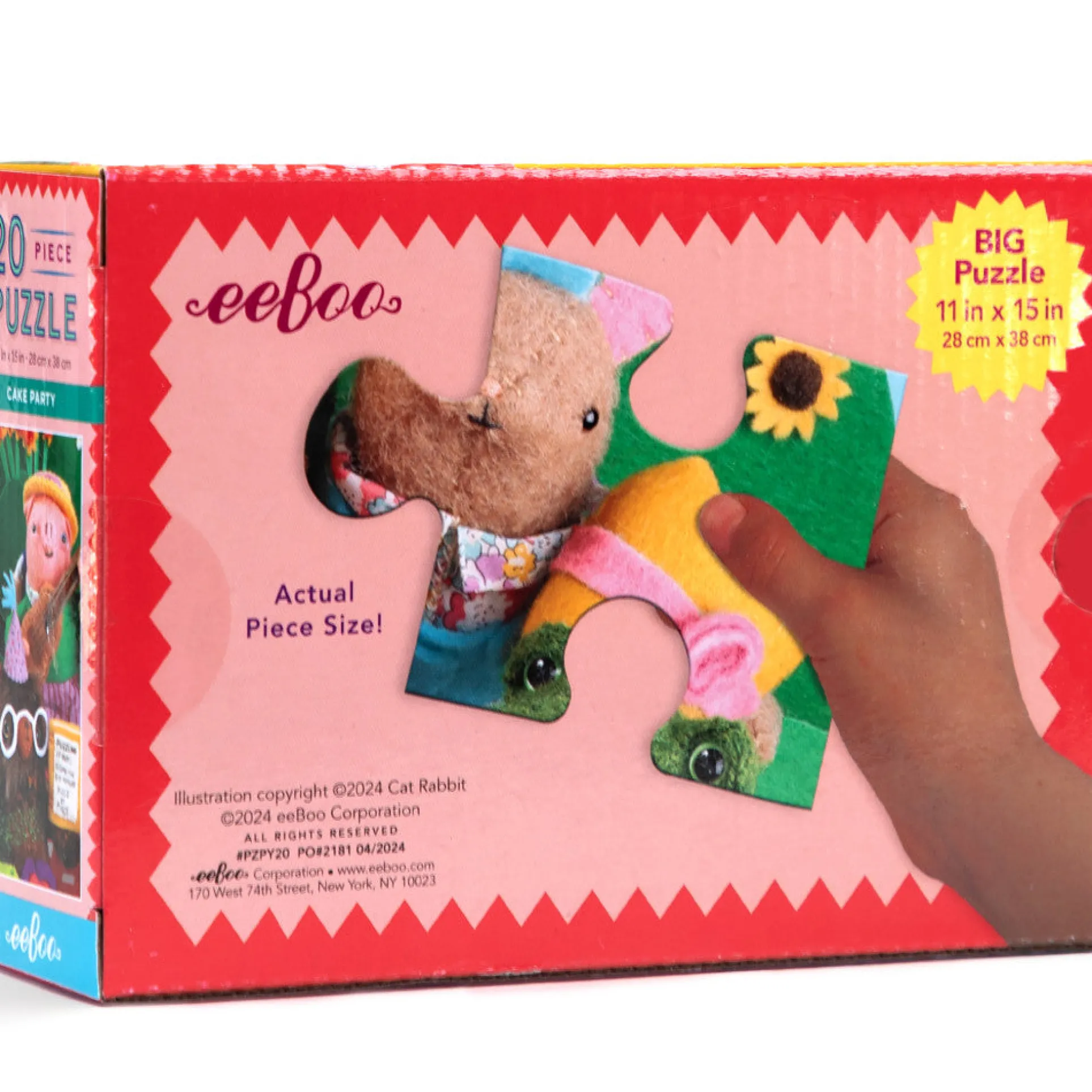 eeBoo Cake Party 20 Piece Jigsaw Puzzle for Kids, Age 3+