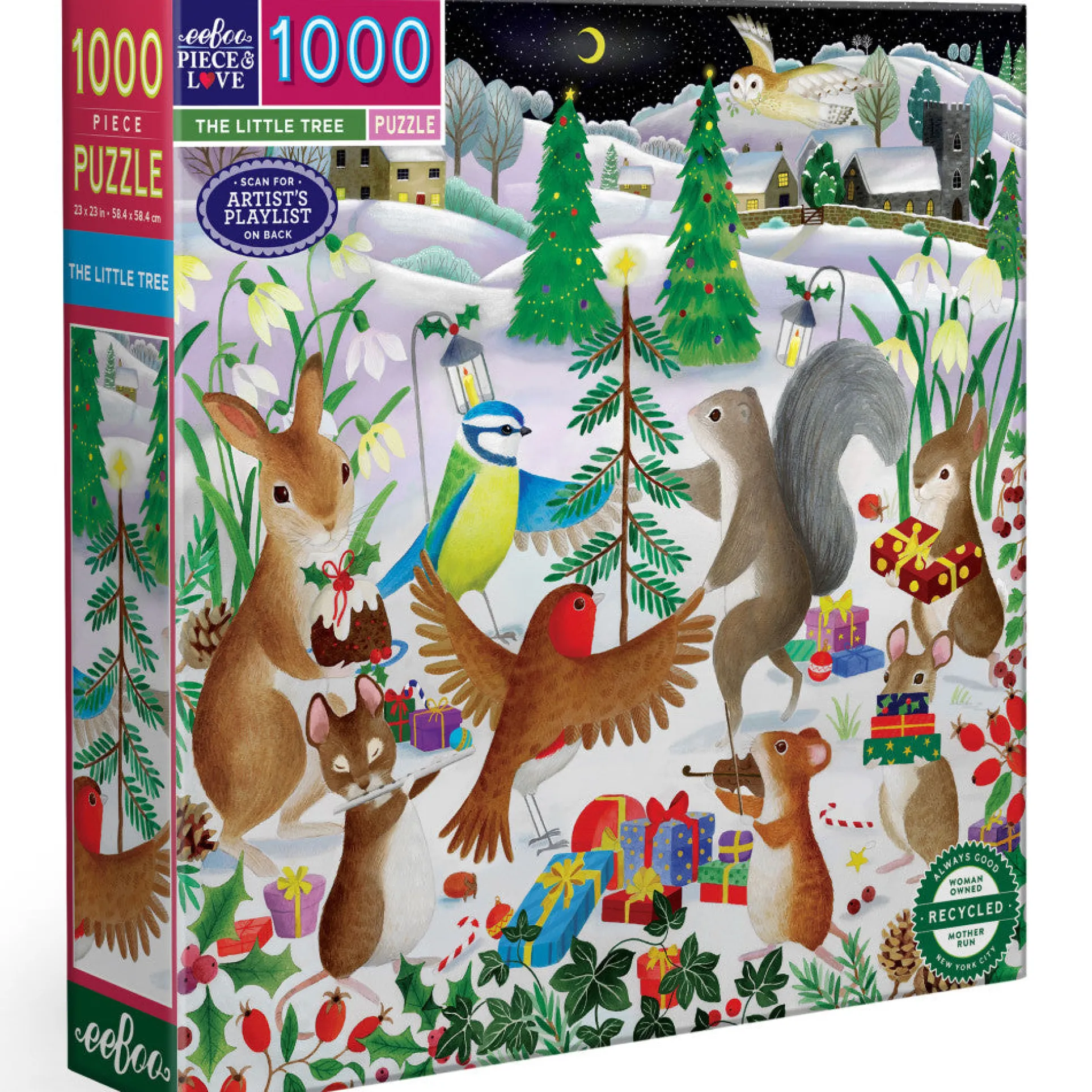 eeBoo Piece & Love: The Little Tree 1000-Piece Puzzle