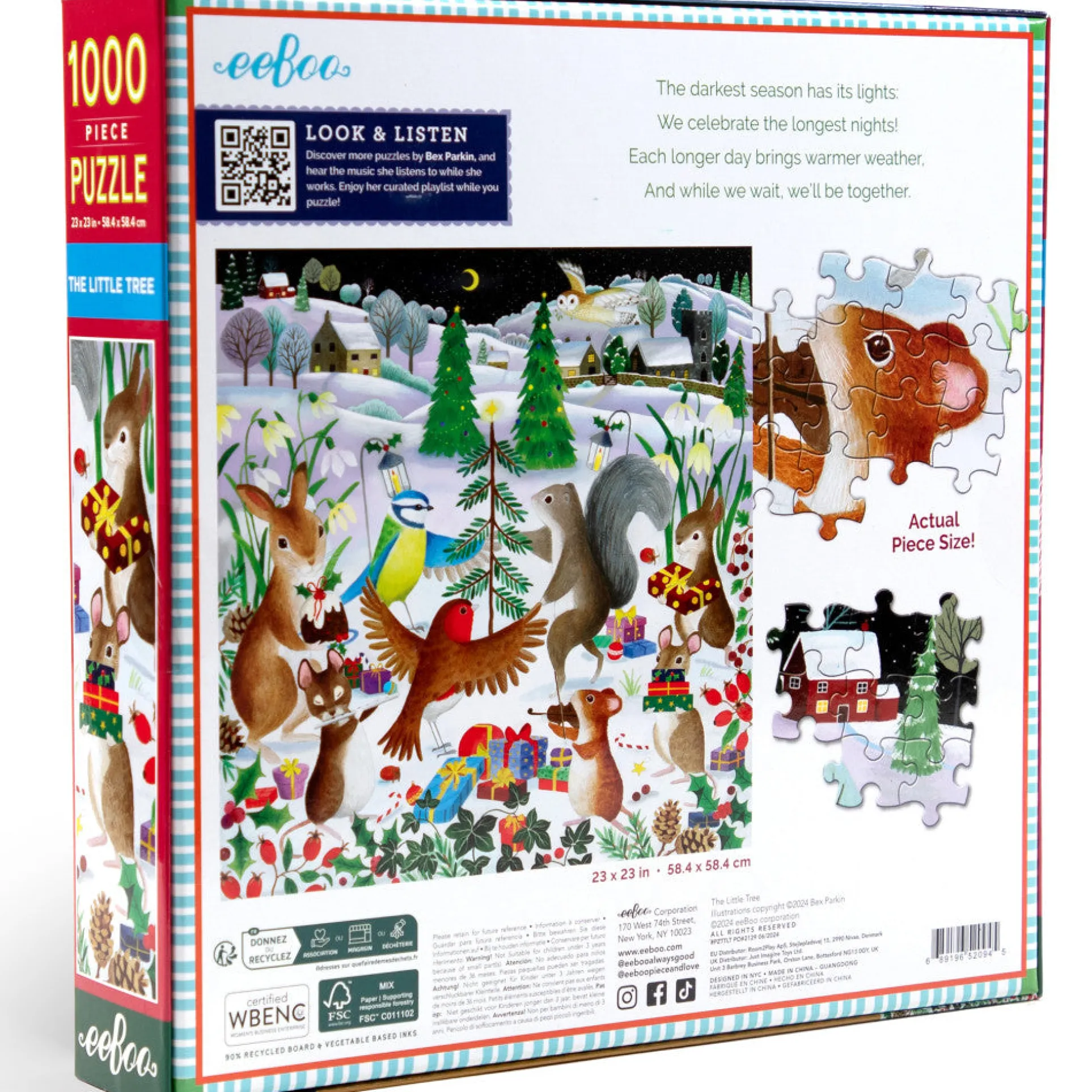 eeBoo Piece & Love: The Little Tree 1000-Piece Puzzle