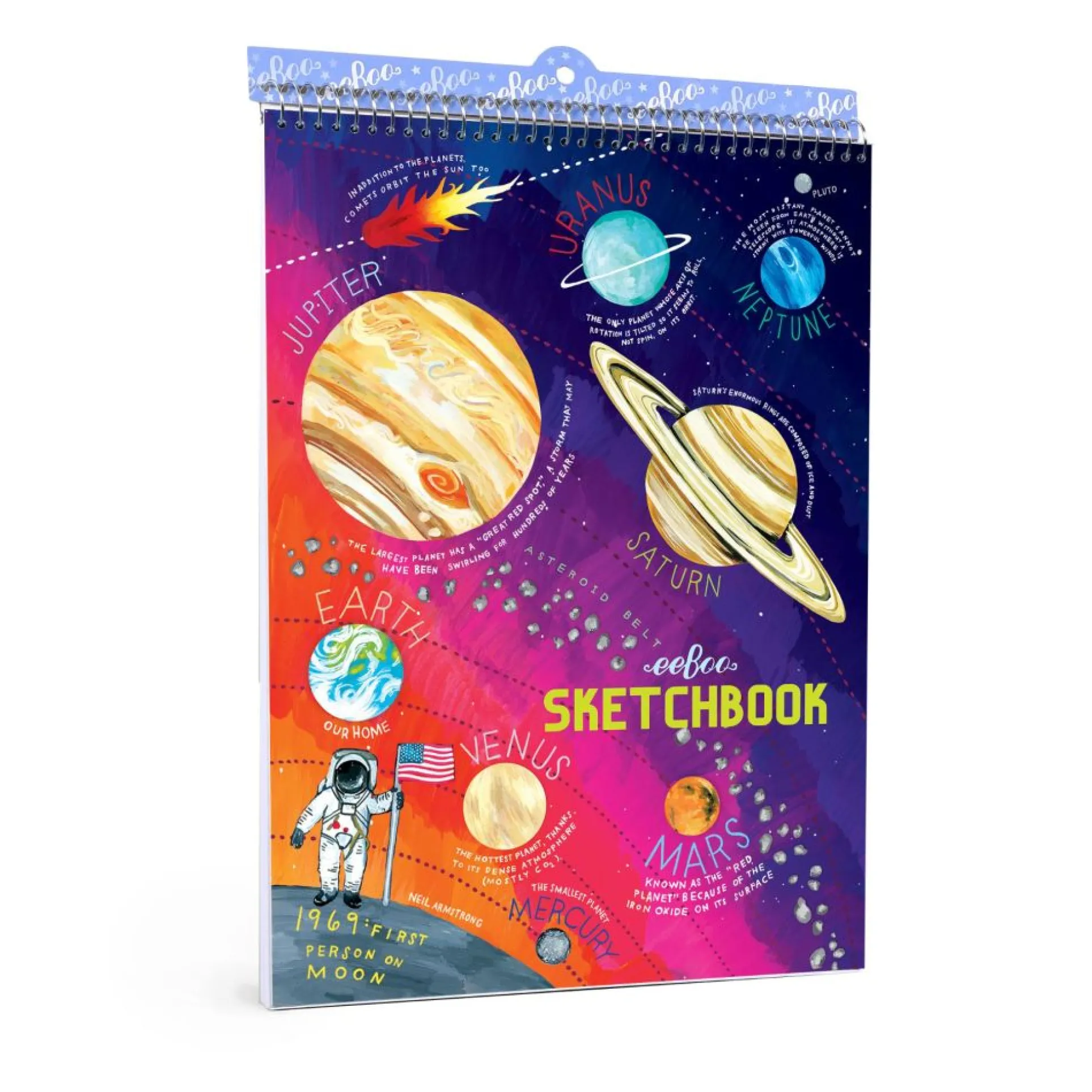 eeBoo Solar System Artist Sketchbook with Monika Forsberg Illustrations
